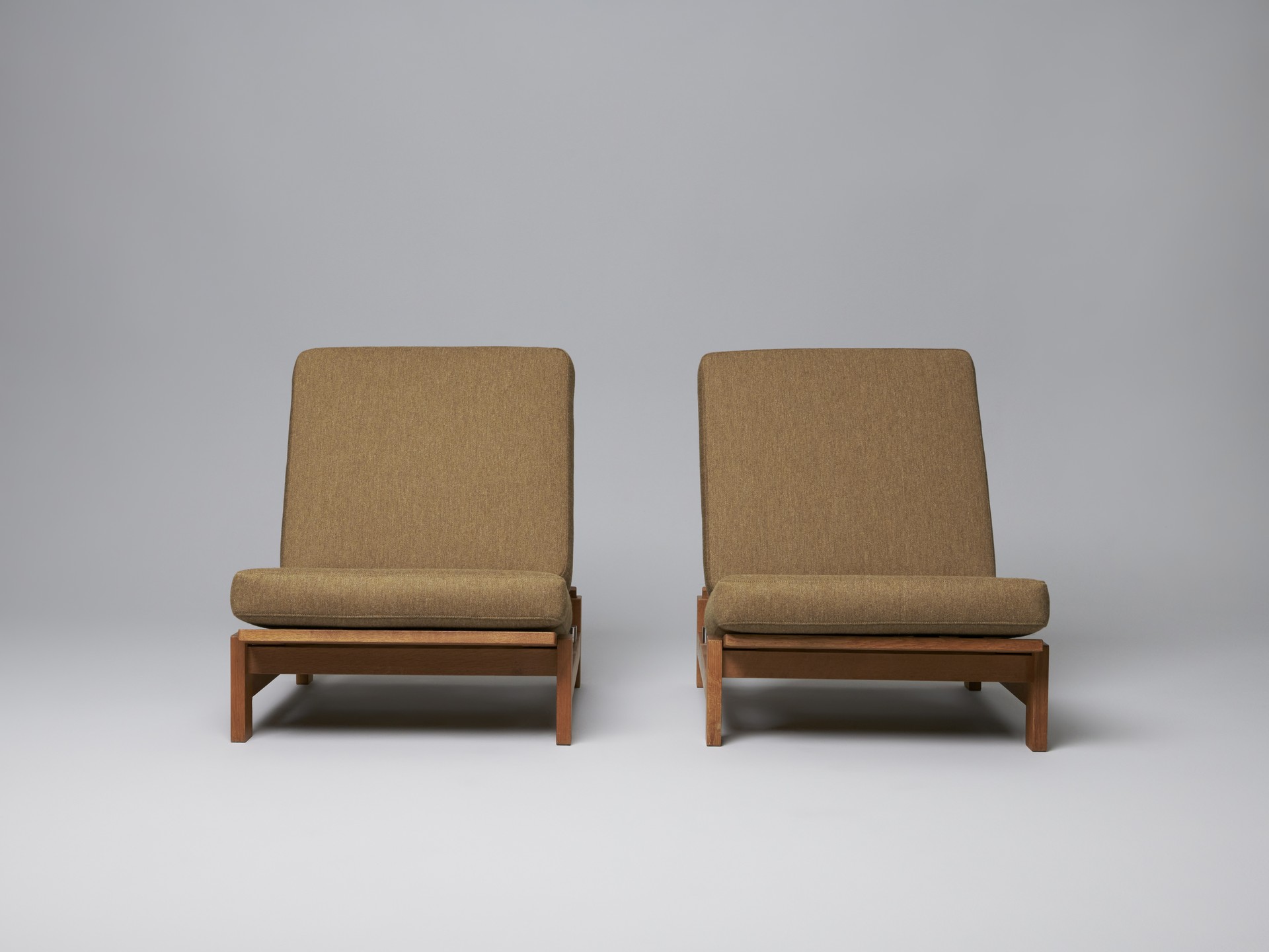 Pair of Convertible Lounge Chairs image 4