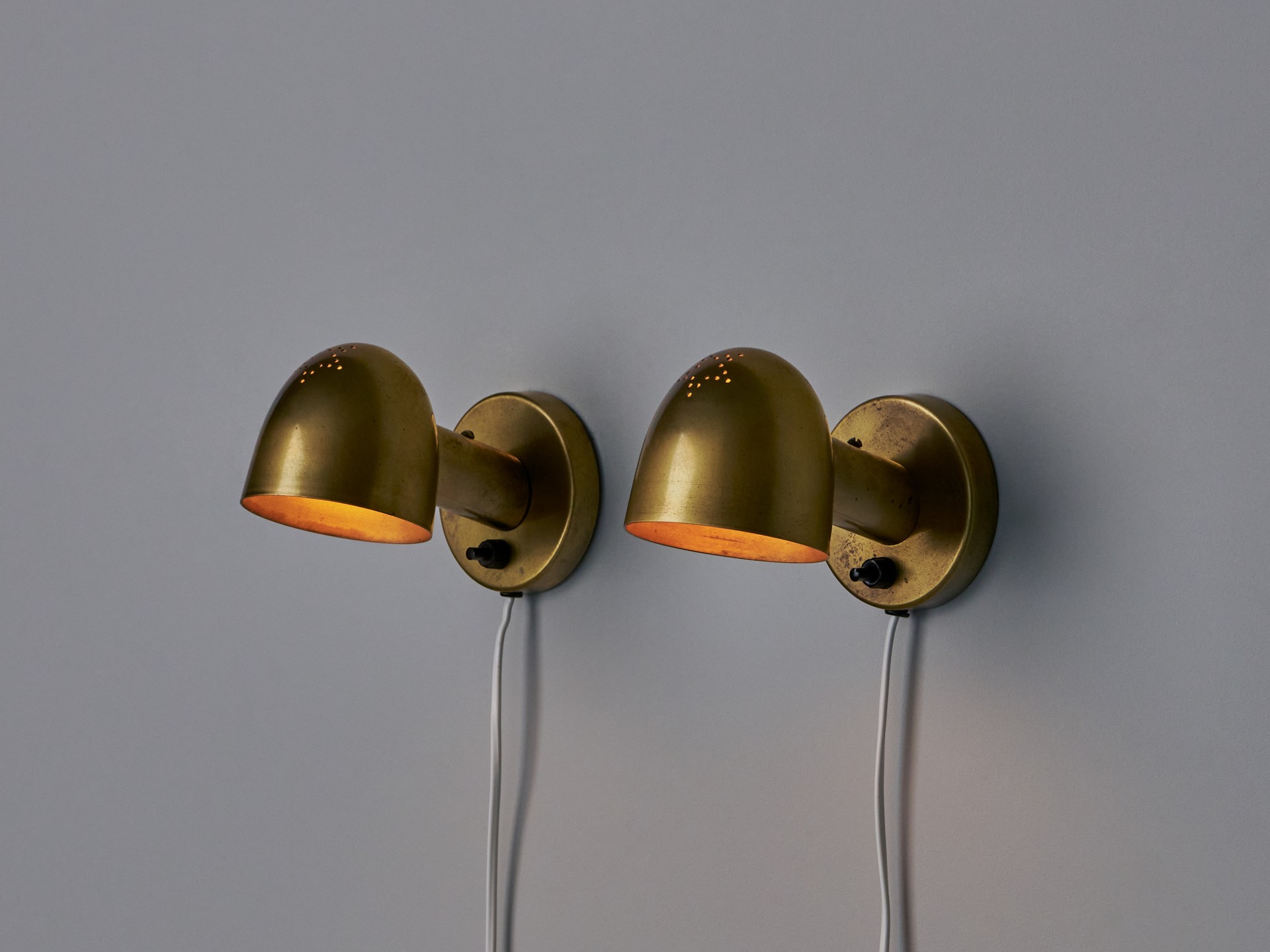 Pair of Small Danish Wall Lamps image 2