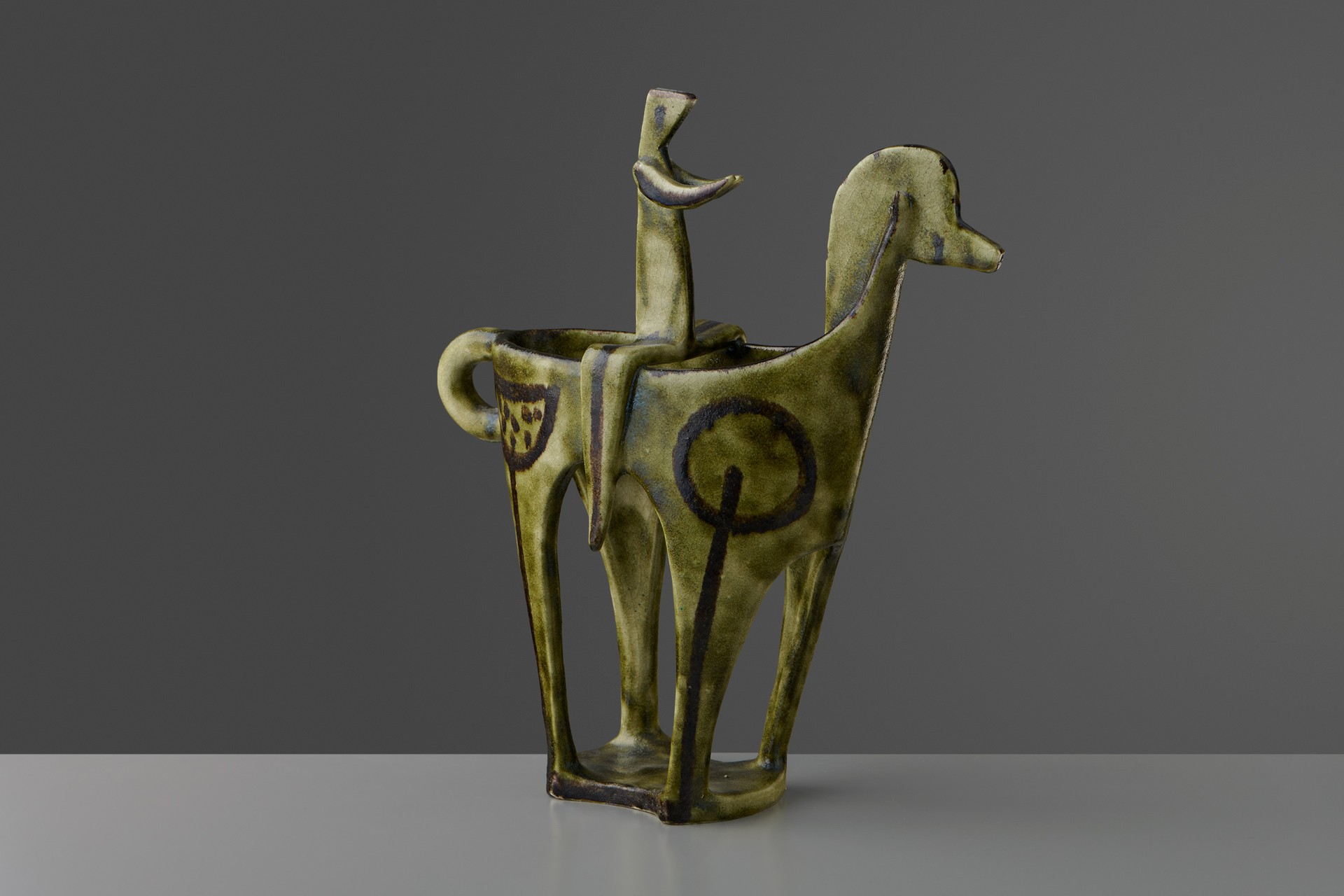 Horse and Rider Sculpture image 2