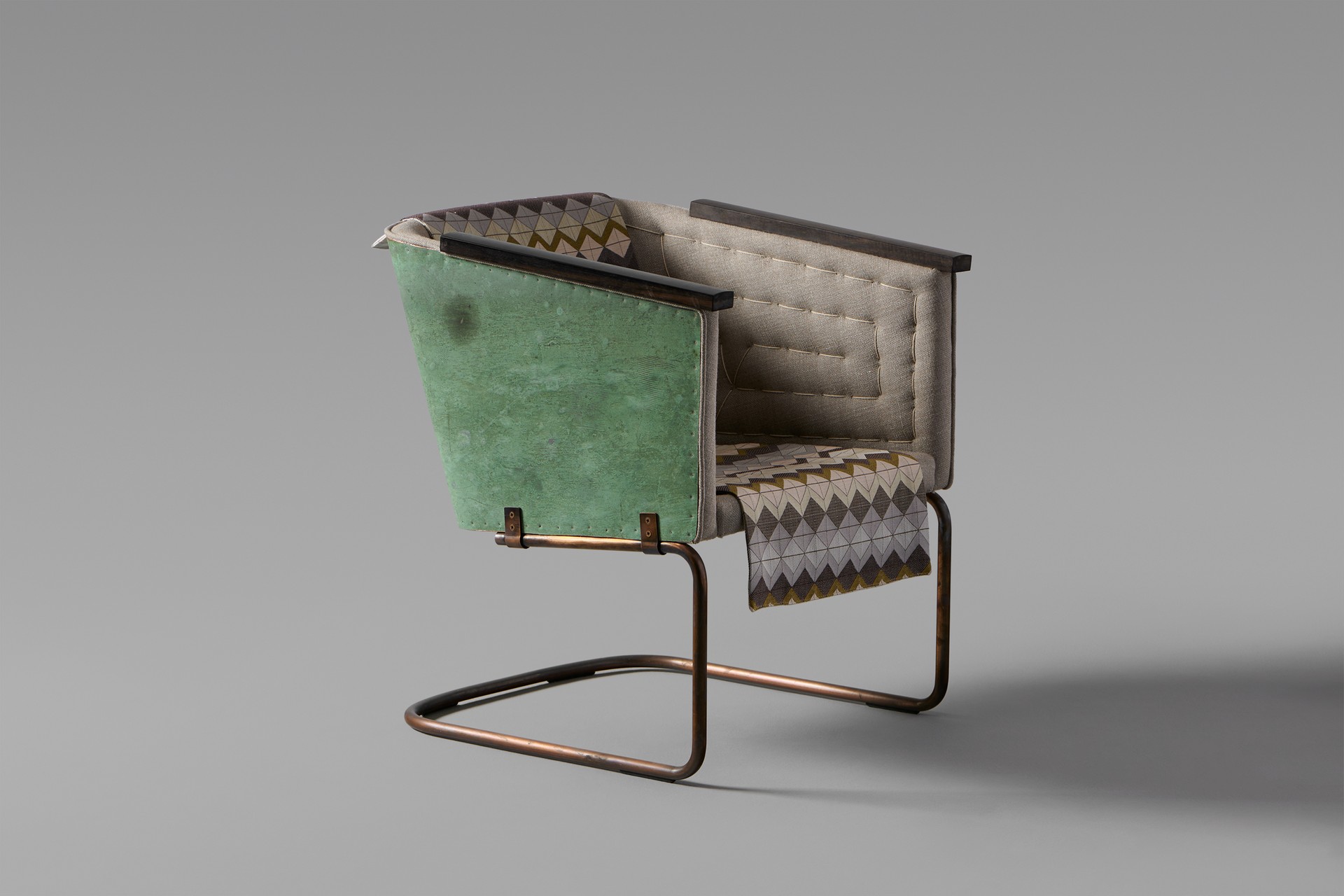 Two "Hommage à Sigurd Lewerentz" Cantilever Armchairs image 2