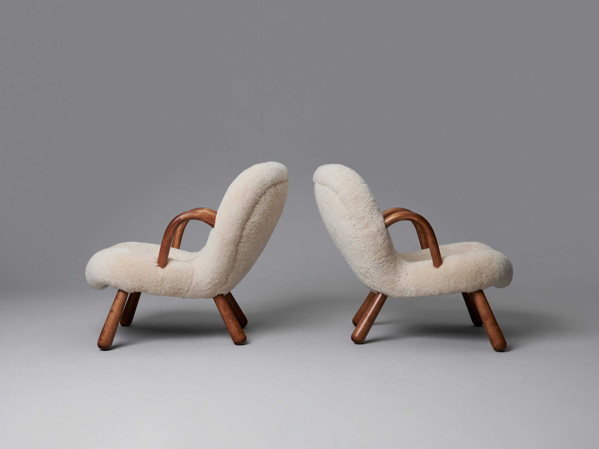 Pair of 'Clam' Armchairs image 3
