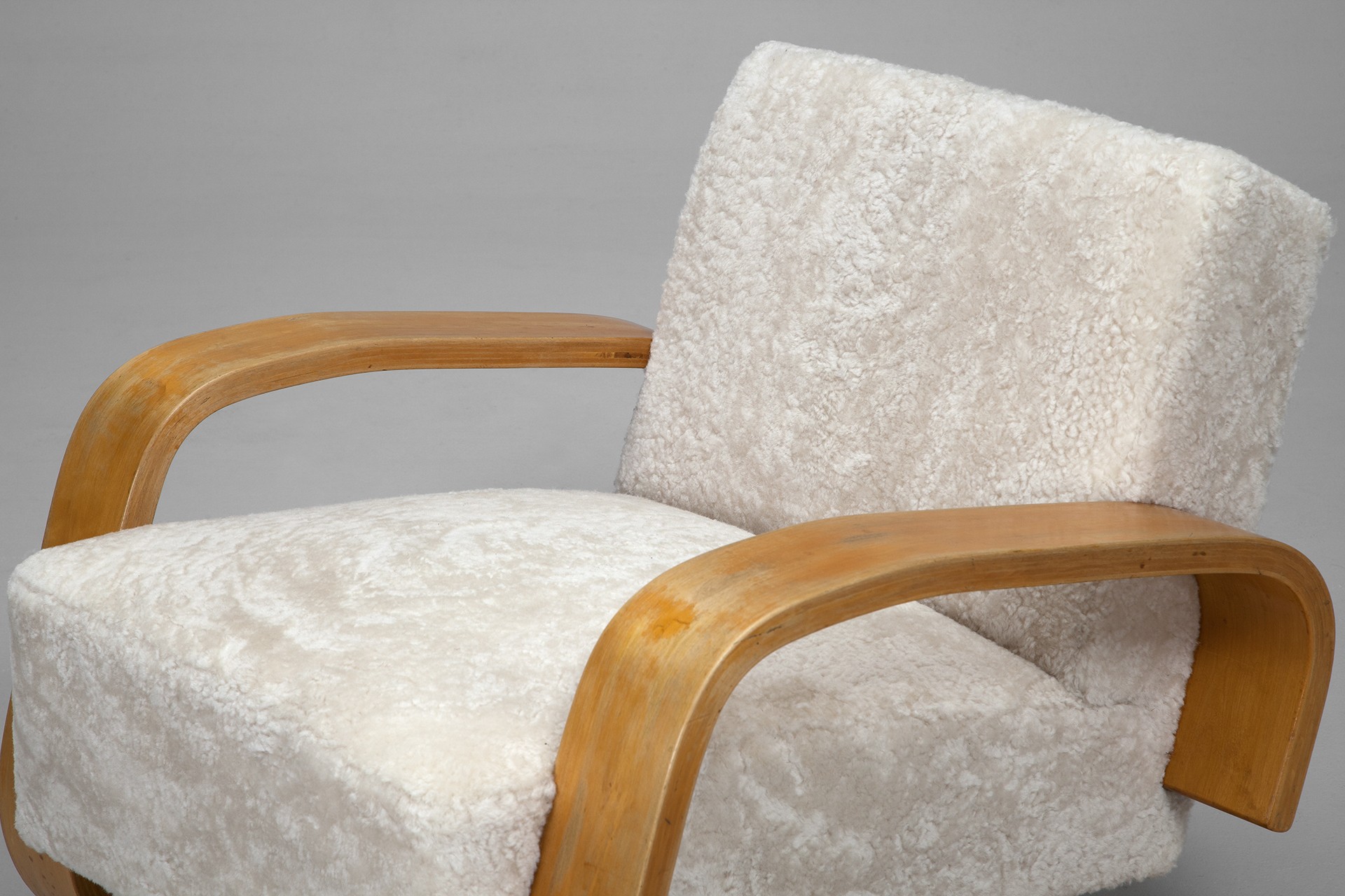 Pair of Early "Tank" Armchairs image 7