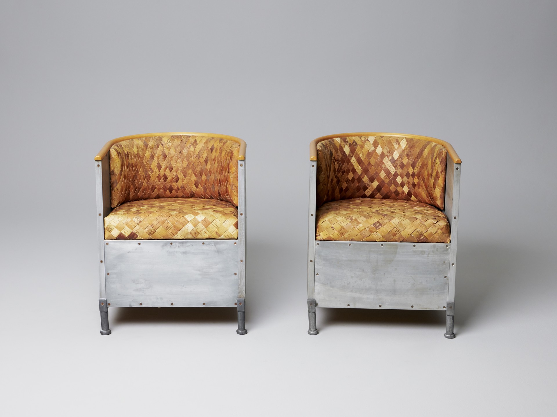 Pair of 'Aluminium' Armchairs image 2
