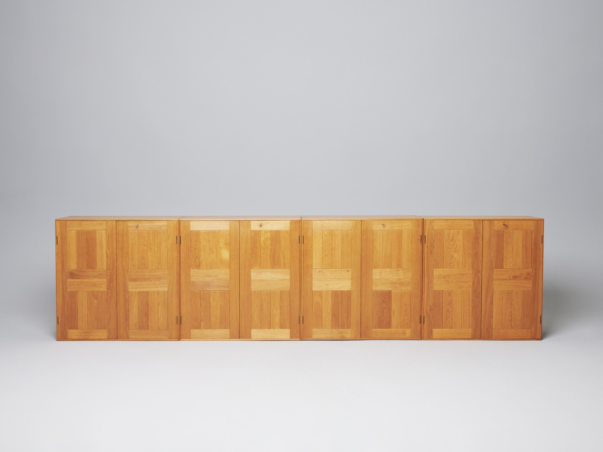 Set of Four Oak Cabinets image 3