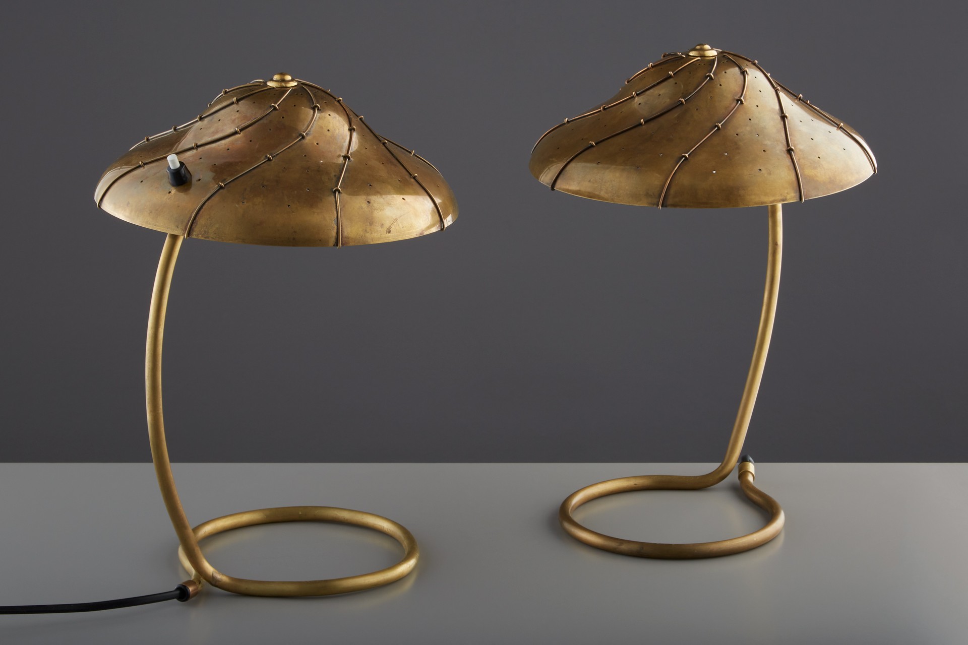 Rare Pair of Table Lamps