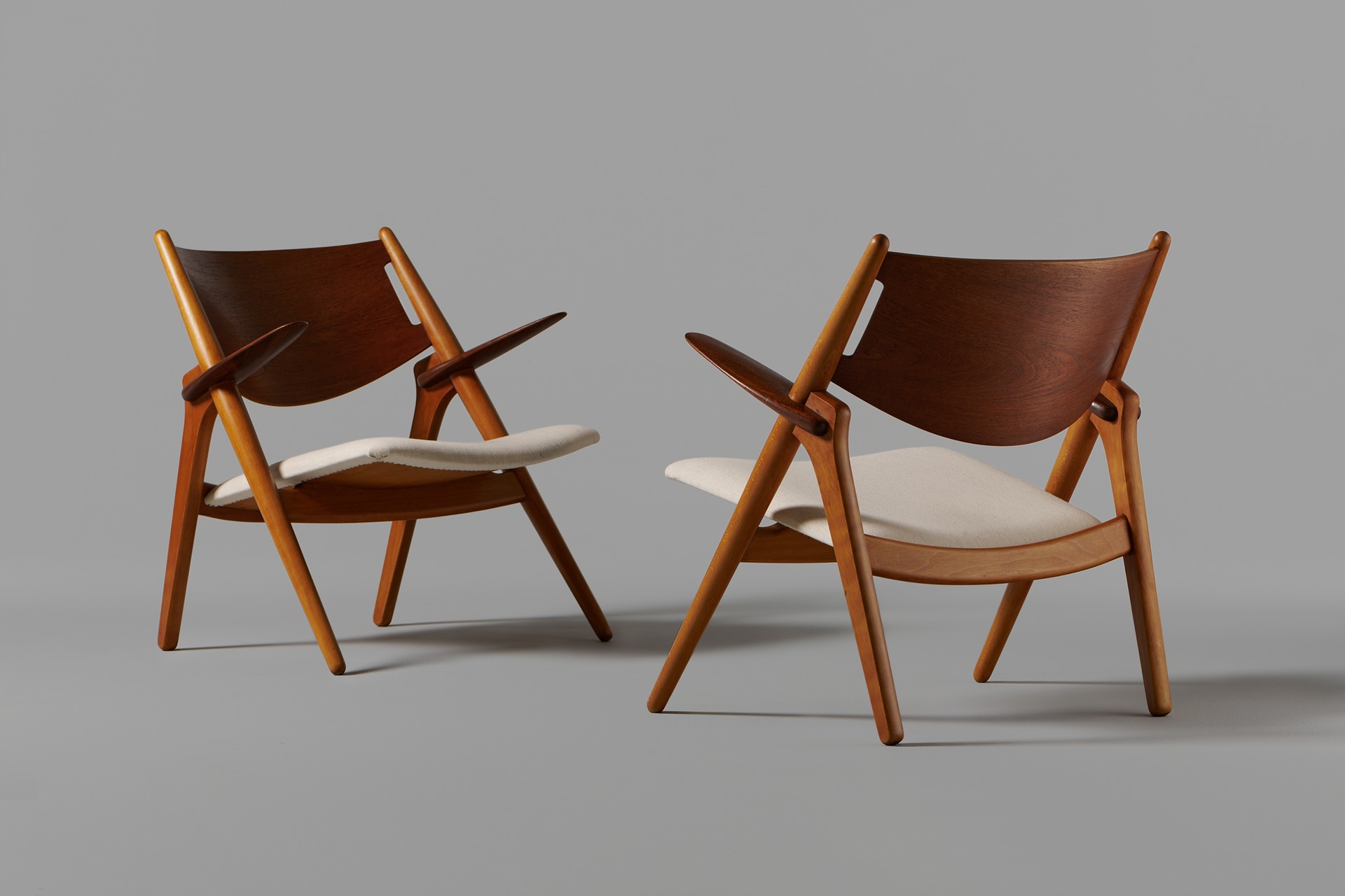 Pair of 'Sawbuck' Armchairs