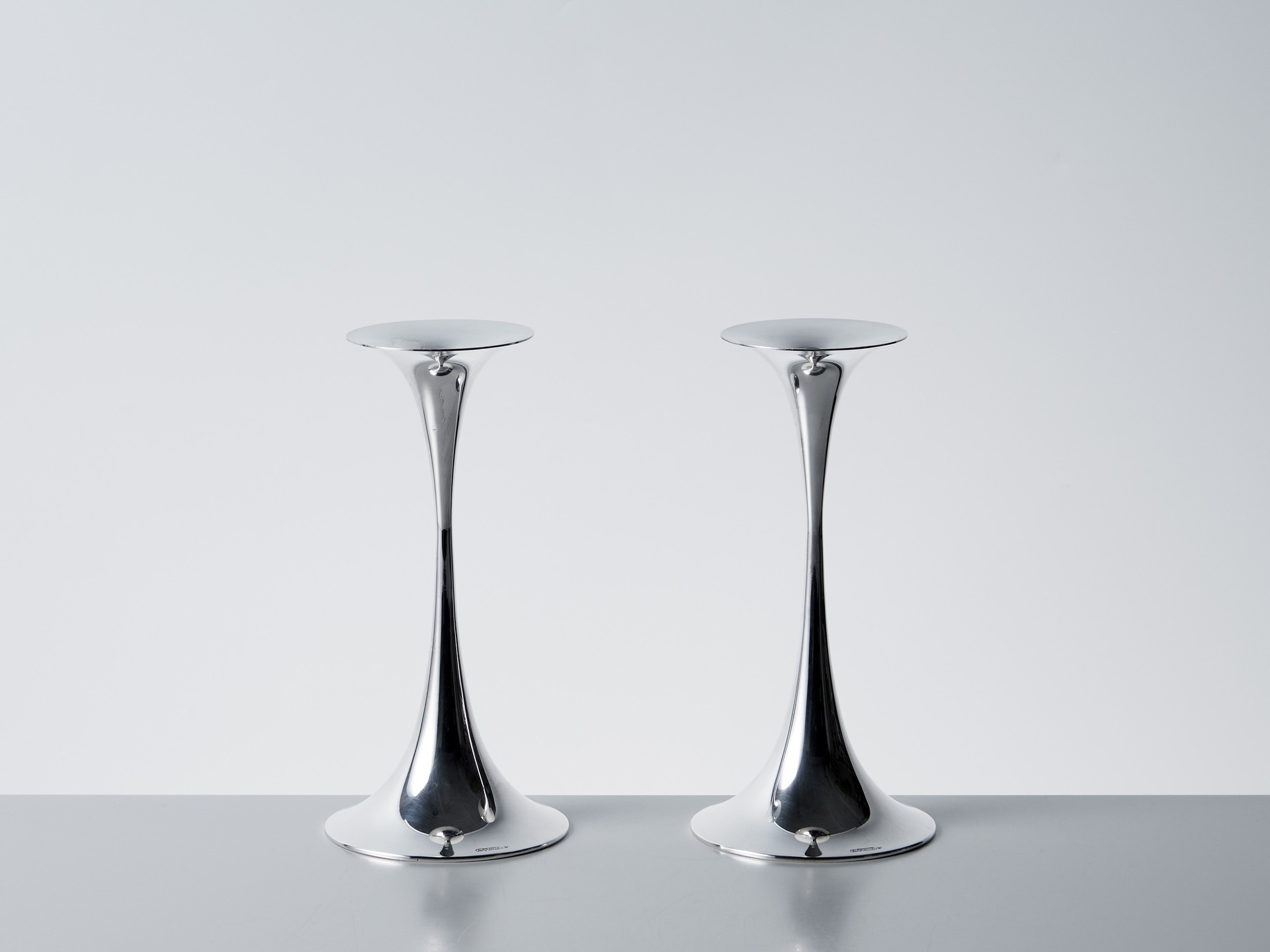 Pair of 'Trumpetti' Candlesticks