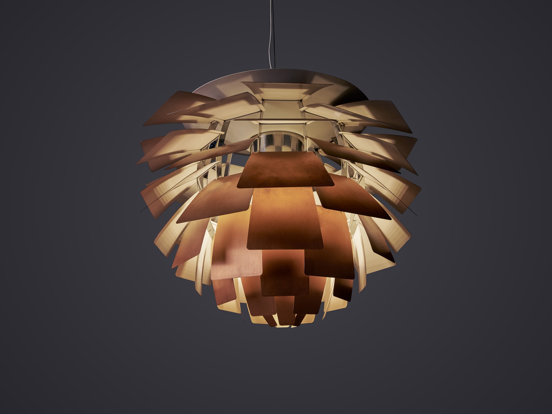 Large and Early Artichoke Ceiling Lamp image 7