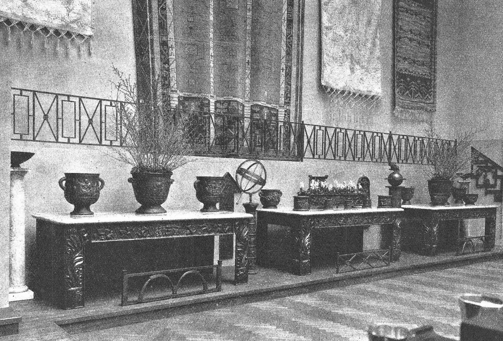 Exhibition of 'Swedish Contemporary Decorative Arts', Metropolitan Museum of Arts, New York in 1927, three tables designed by Anna Petrus.
