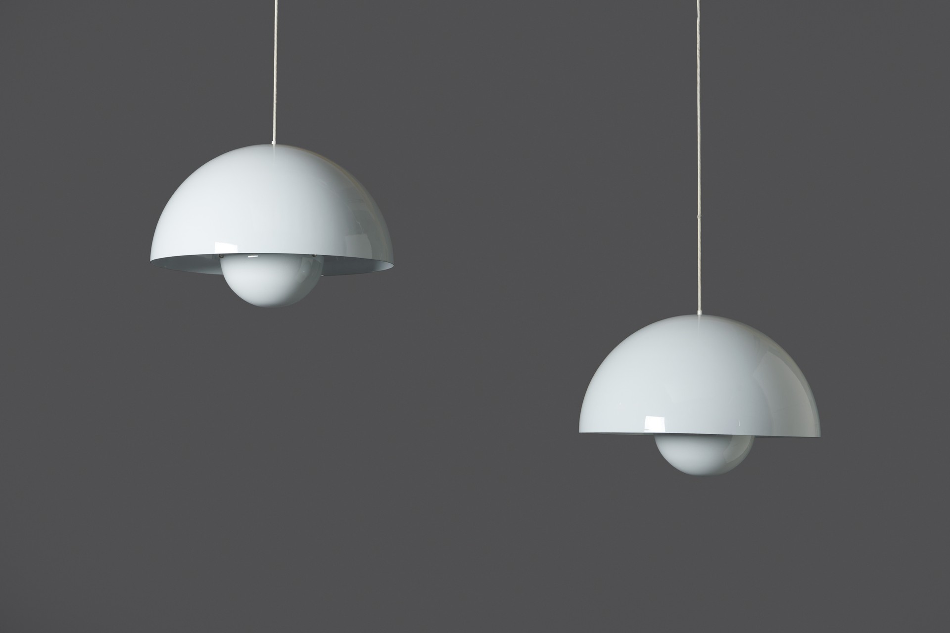 Pair of 'Flower Pot' Ceiling Lights
