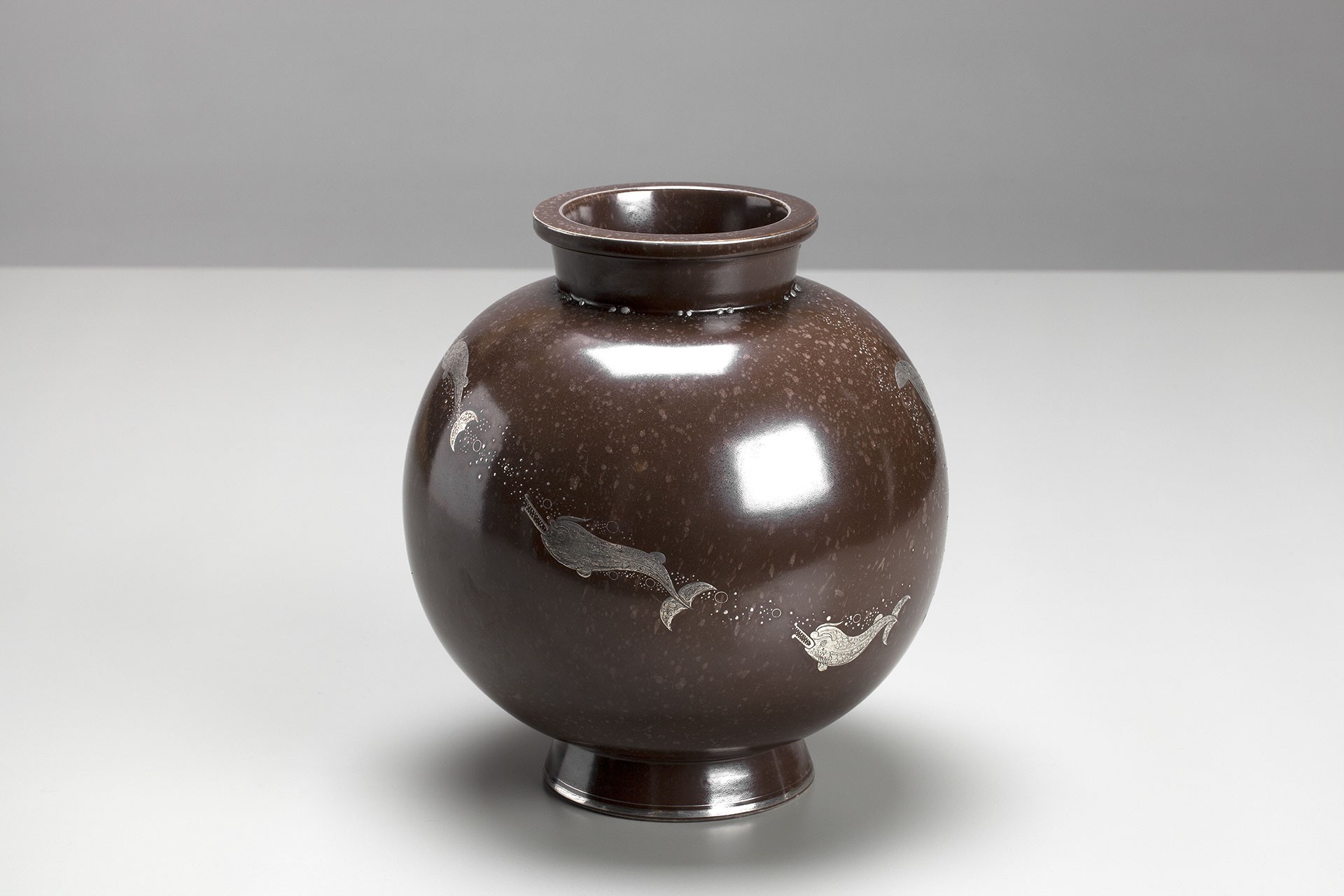 Brown 'Argenta' Vase image 2