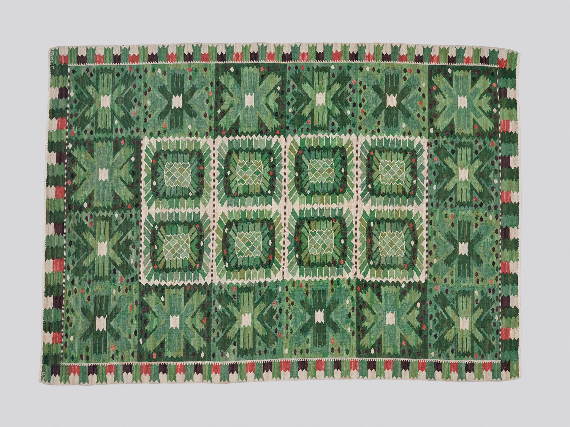'Nejlikan Grön' Carpet