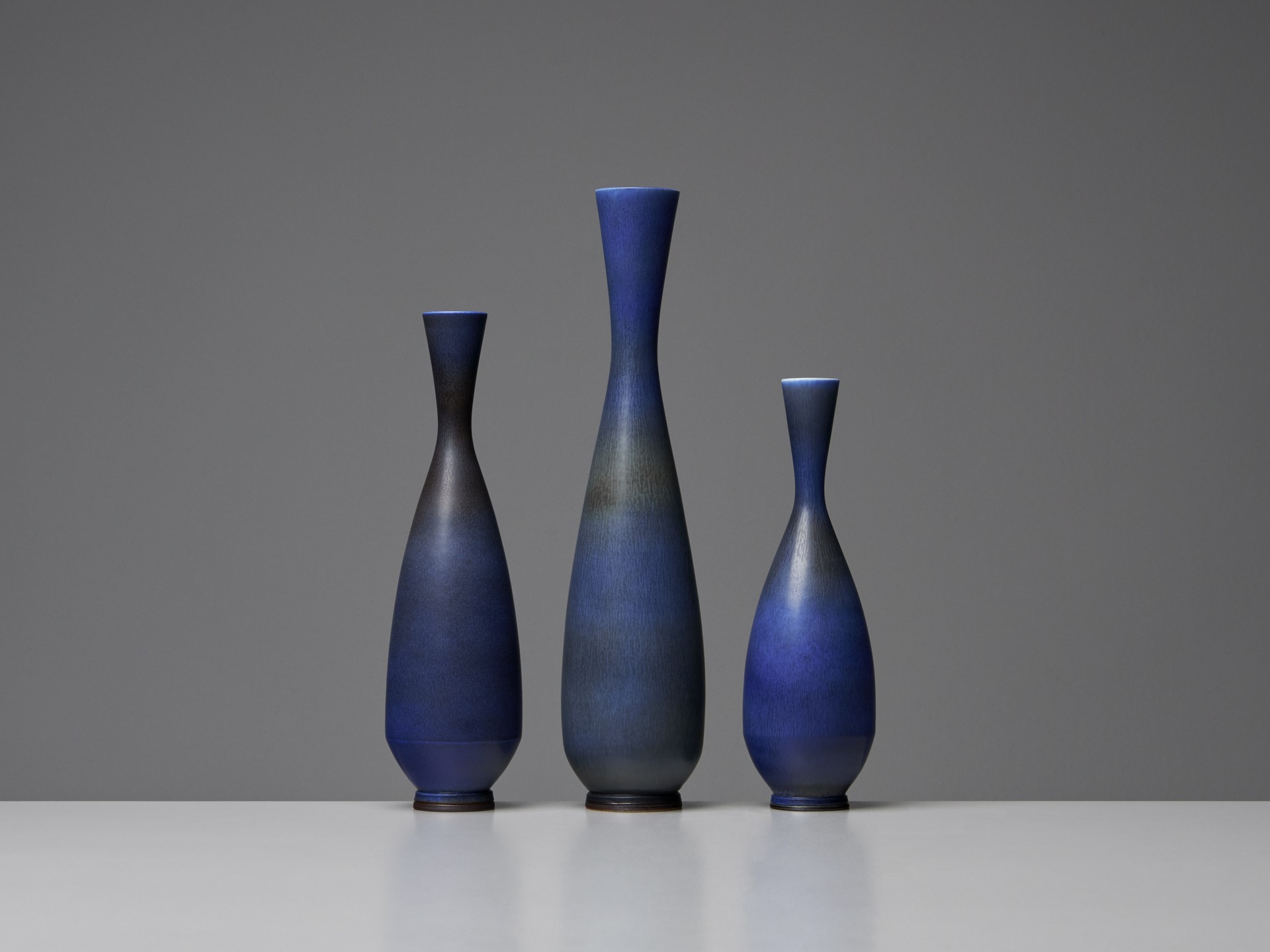 Group of three vases