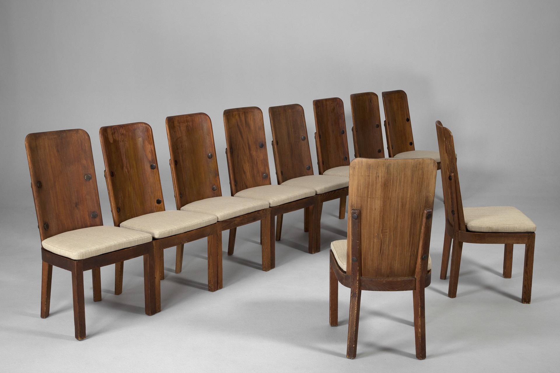 Set of Ten Axel Einar Hjorth "Lovö" Chairs