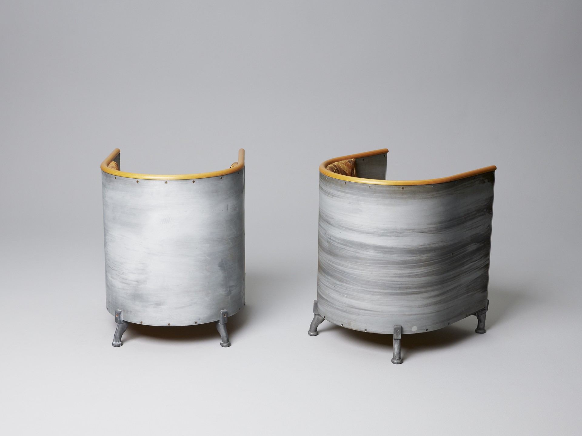 Pair of 'Aluminium' Armchairs image 4