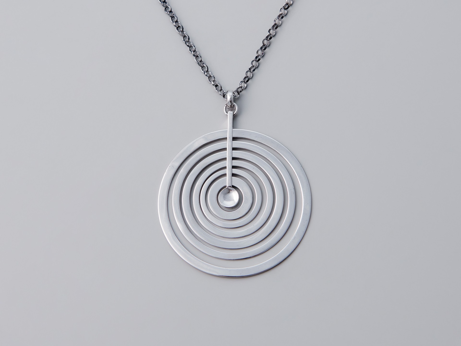 'Silver Moon' Necklace and Earrings image 4