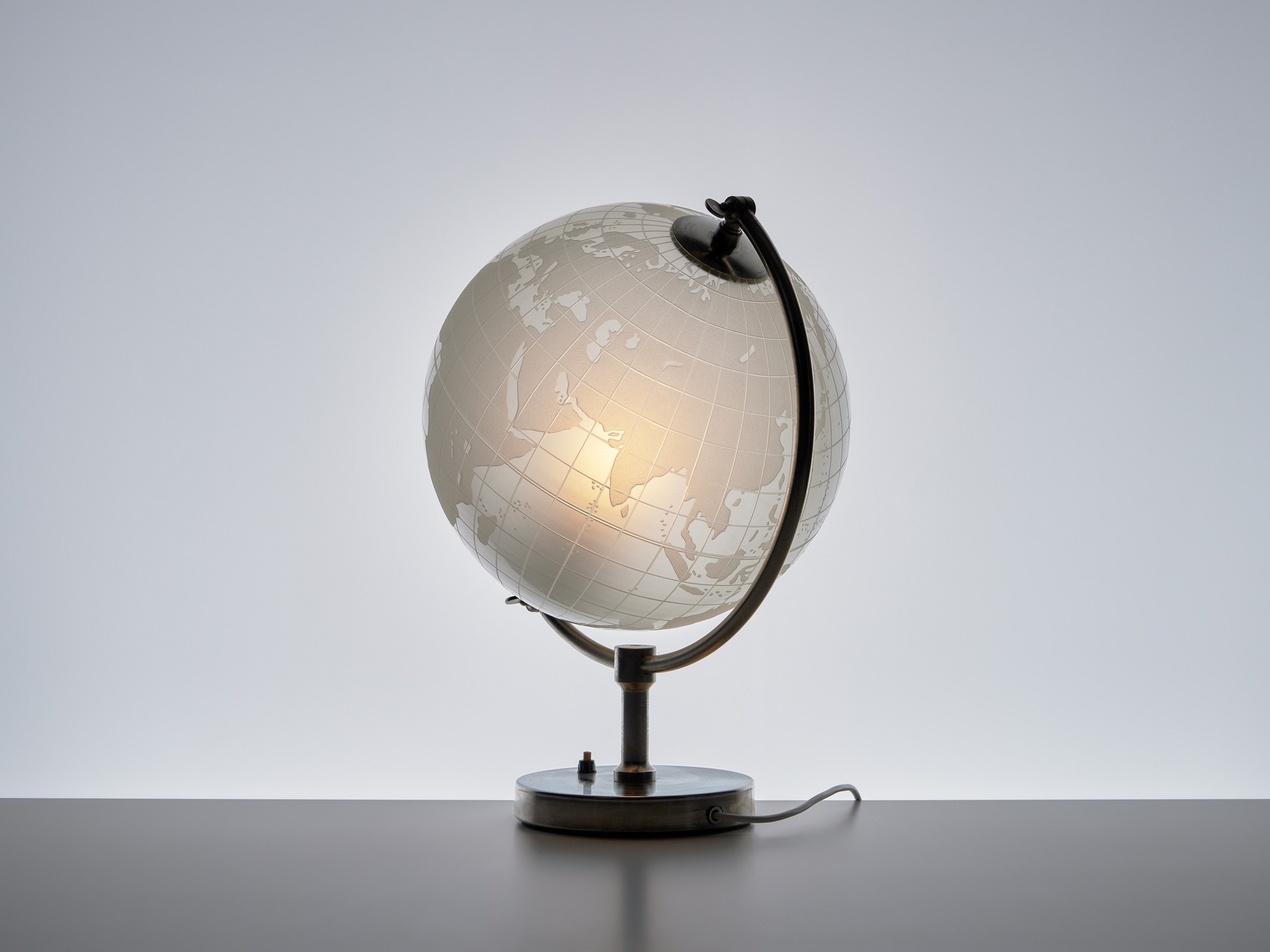 Illuminated Glass Globe
