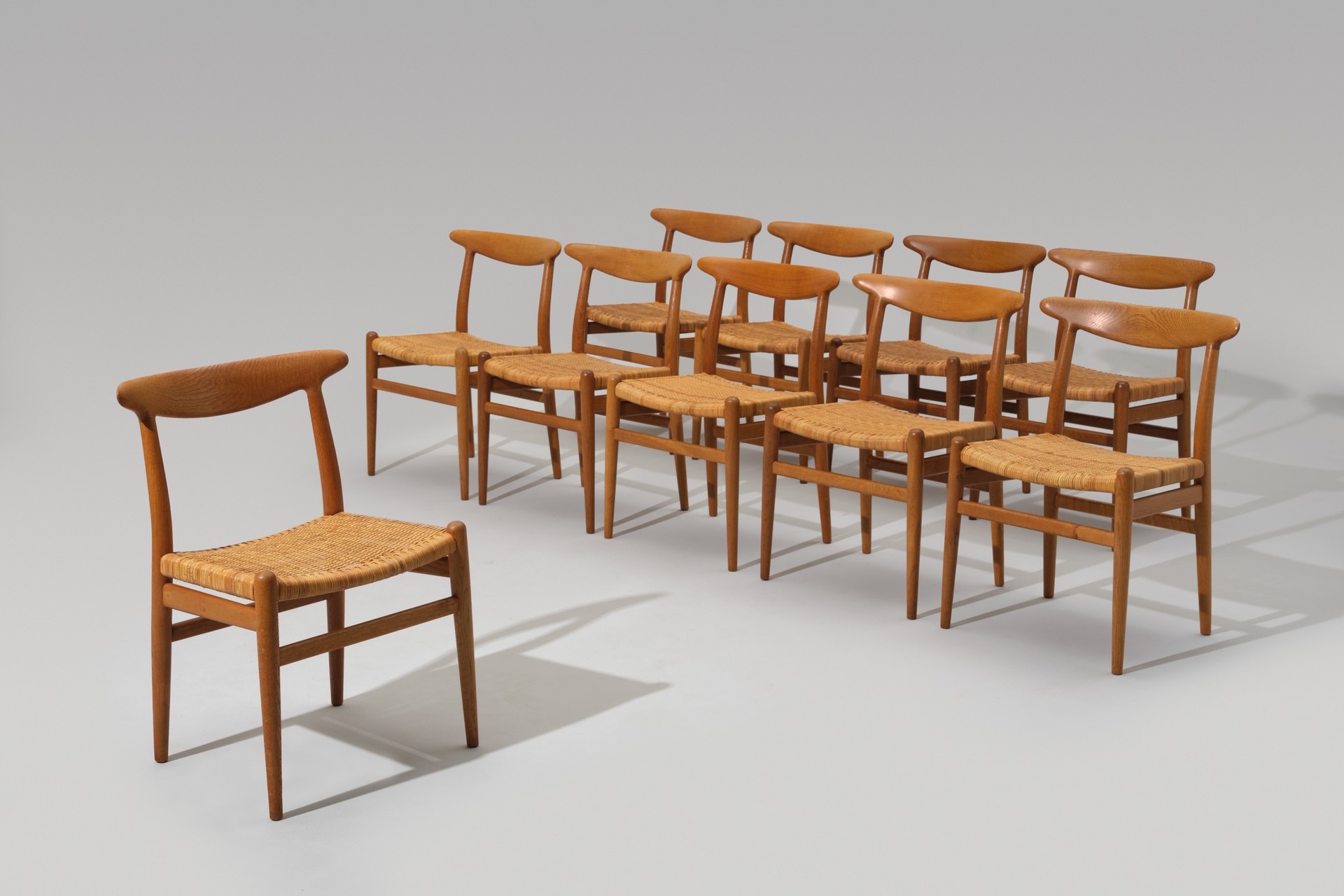 Set of Ten Dining Chairs