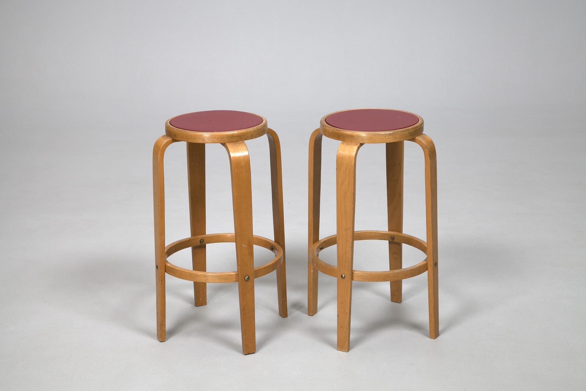 Pair of Aalto Stools image 2