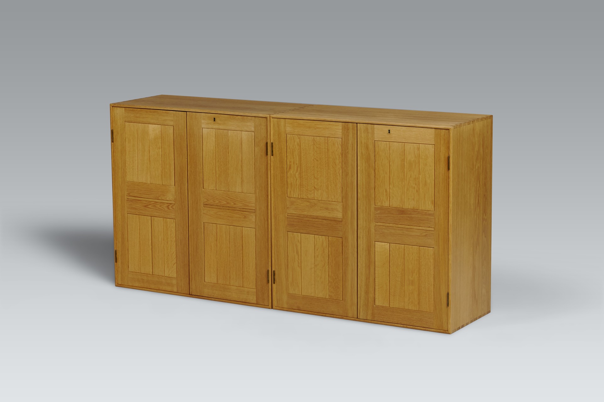 Set of Two Oak Bookcases