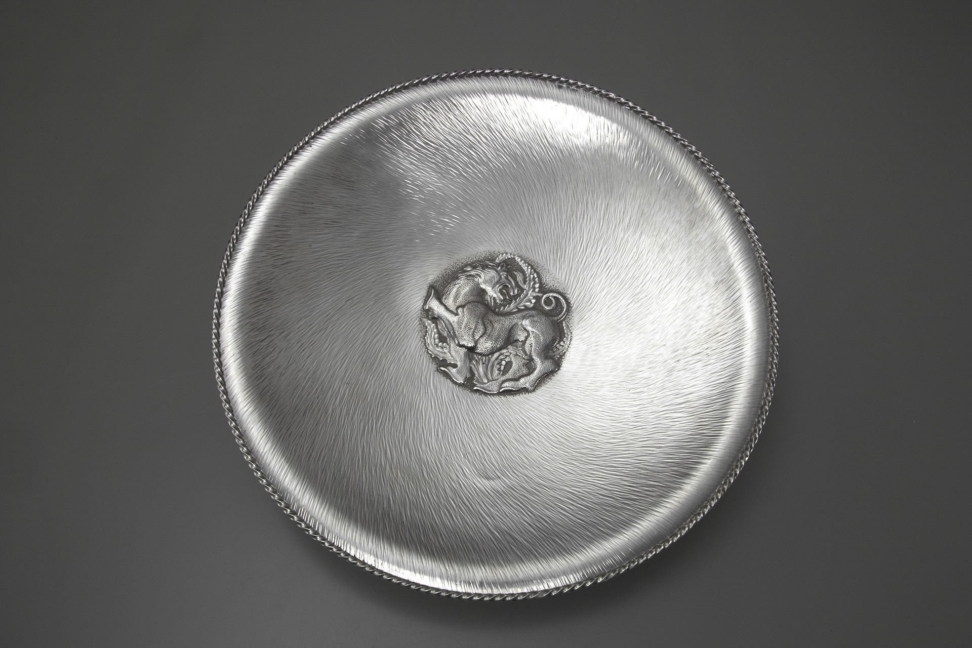 Large Silver Shallow Bowl image 3