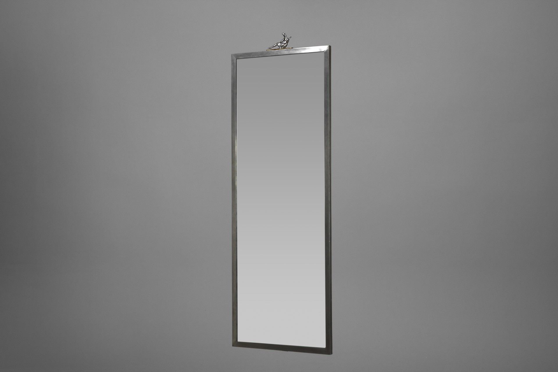 Large Pewter Mirror image 2
