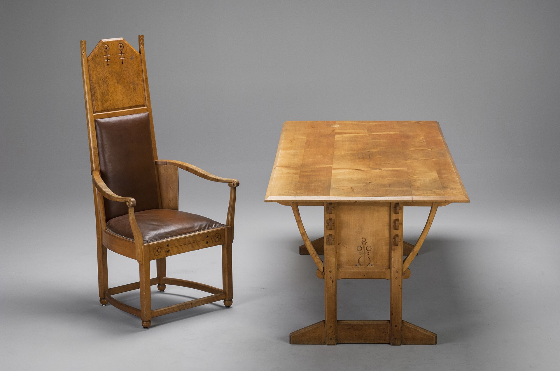 Arts and Crafts Table and Chair image 2