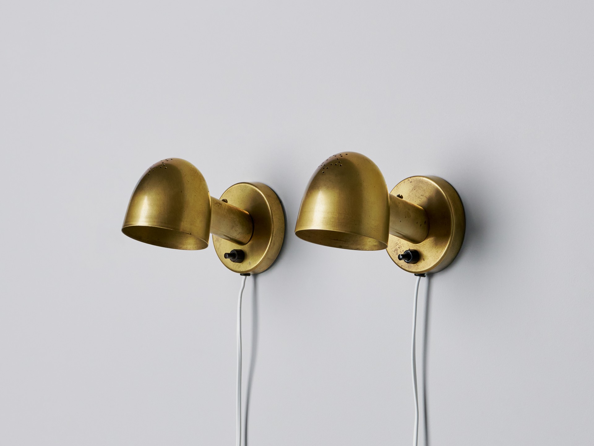 Pair of Small Danish Wall Lamps