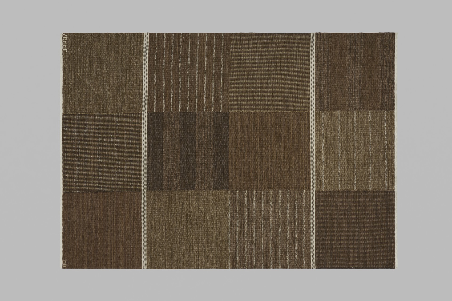 Carpet 'Tolv rutor, brun' image 3