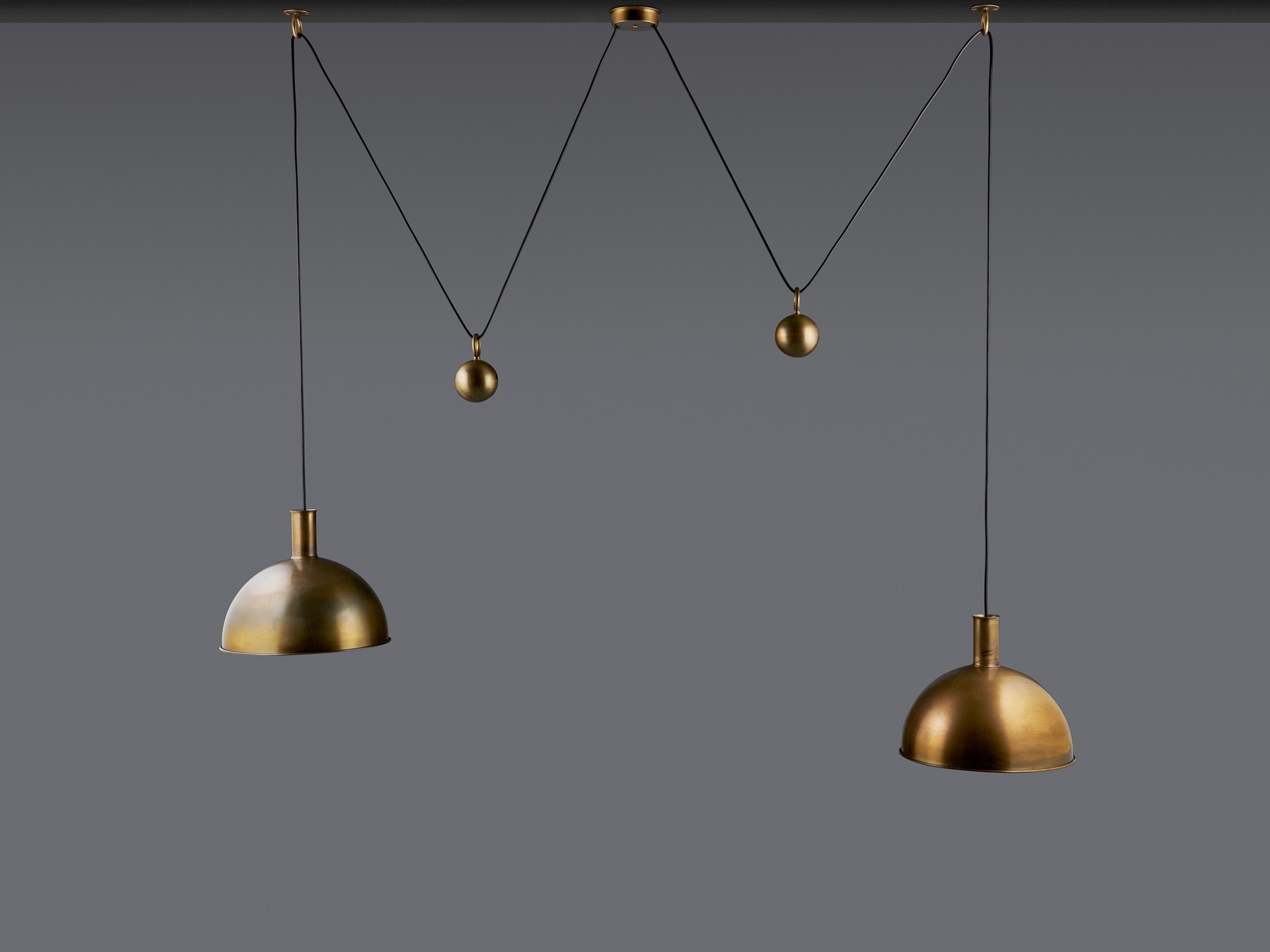 Adjustable Double 'Posa' Lamp