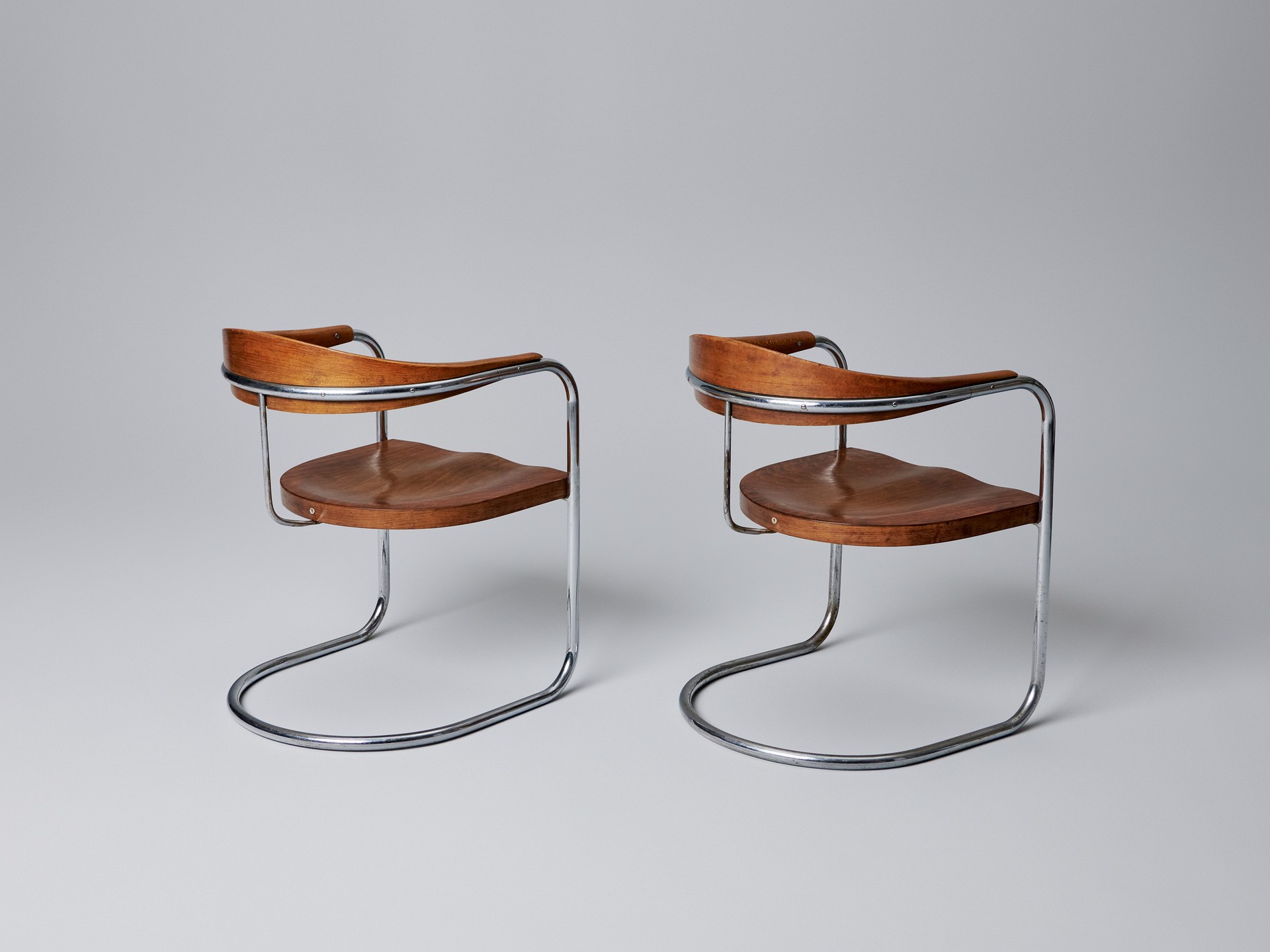 Pair of Cantilevered Armchairs image 5