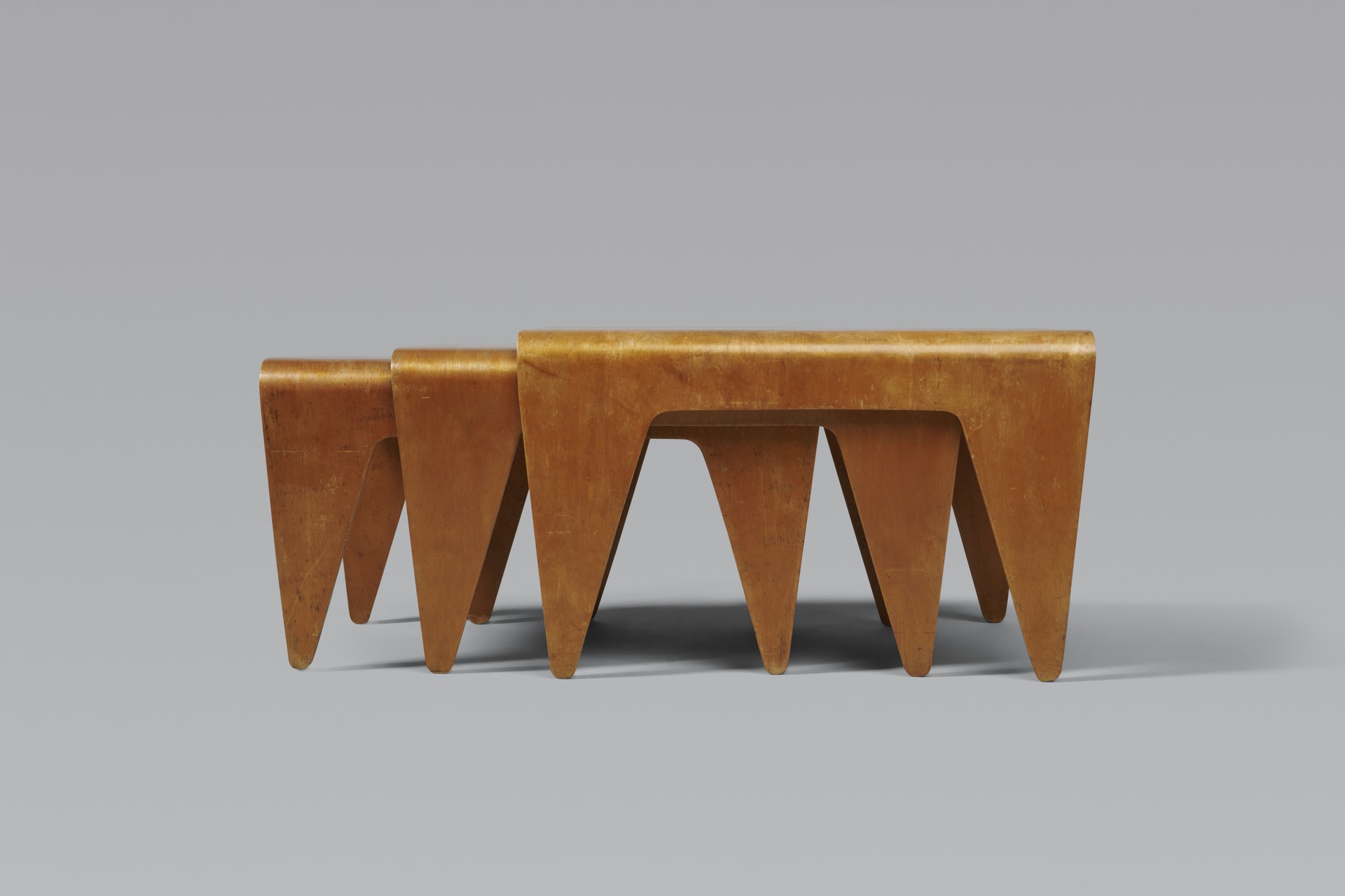 Set of Three Early Nesting Tables image 6