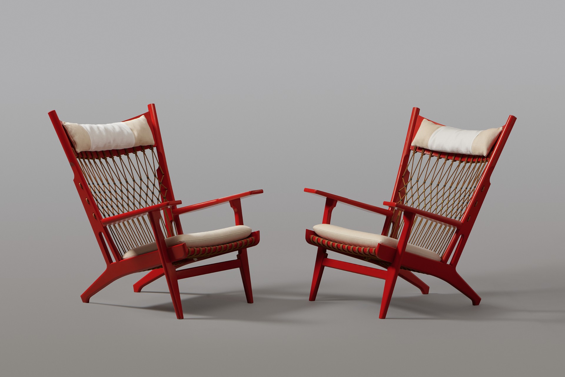 Four Web Lounge Chairs