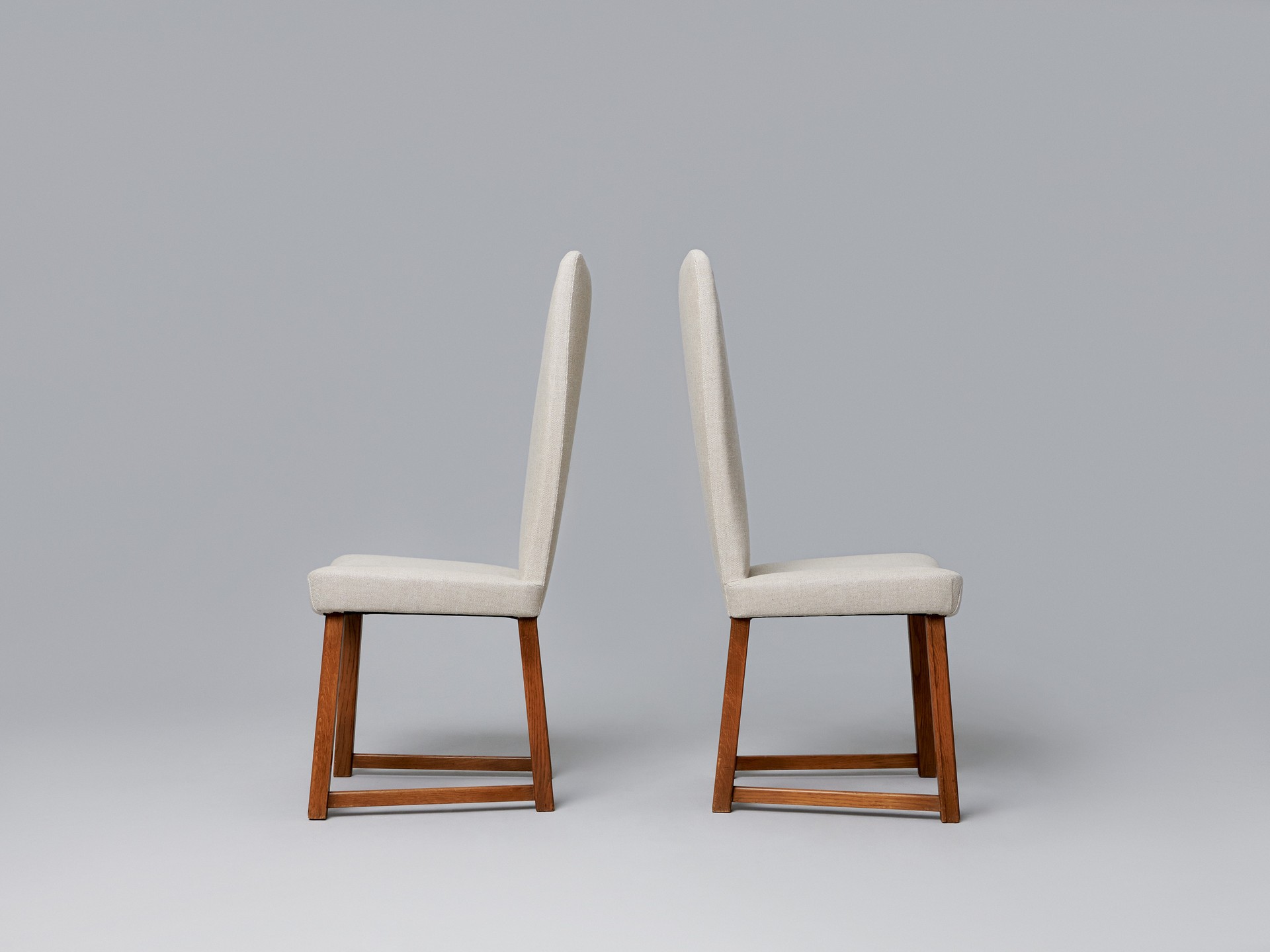 Pair of High Back Chairs image 4
