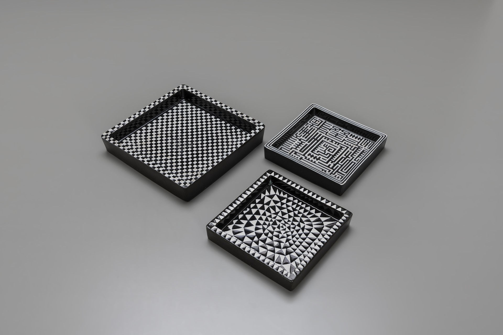 Three "Domino" Trays
