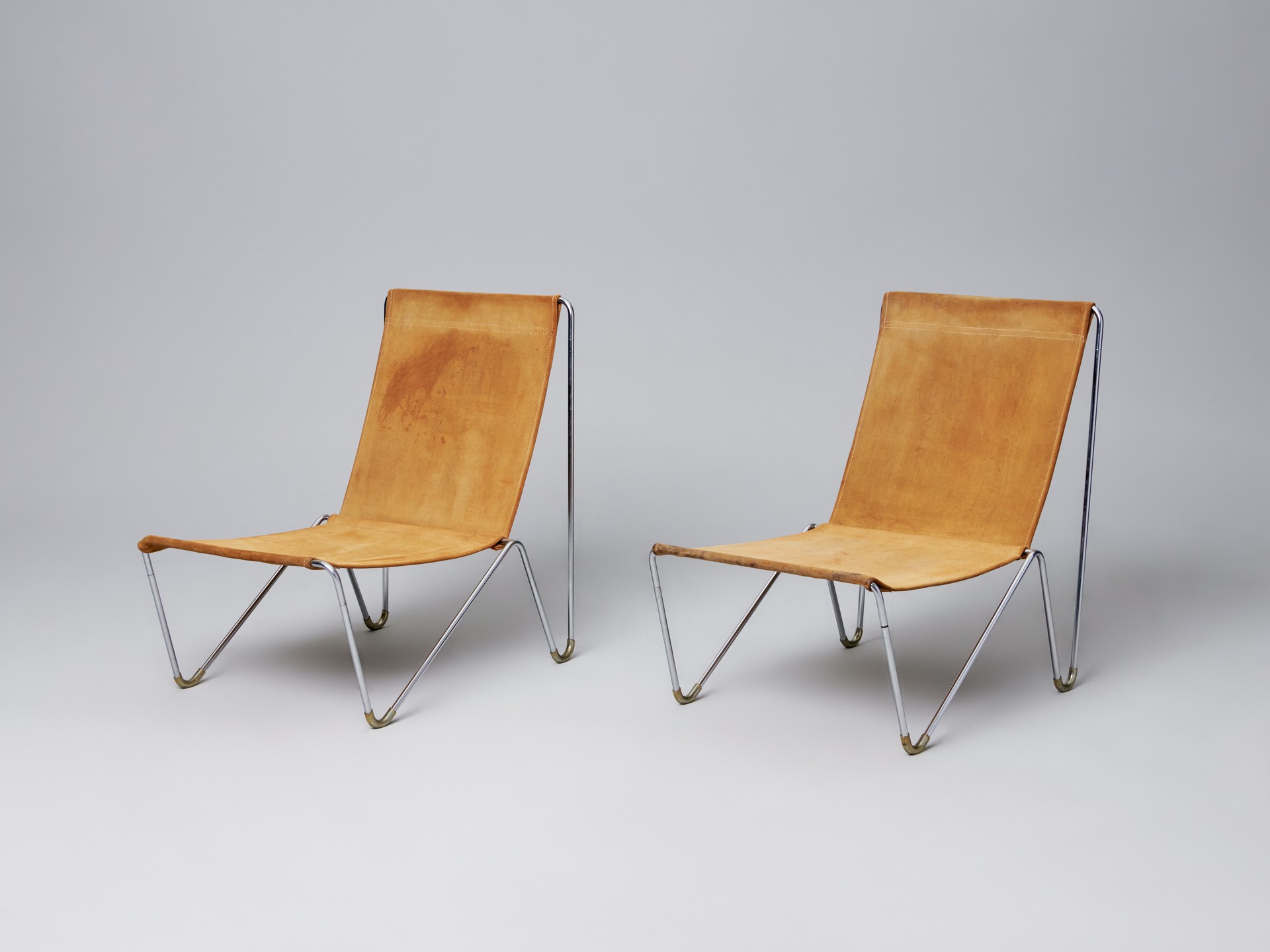 Pair of Lounge Chairs and Ottoman image 2