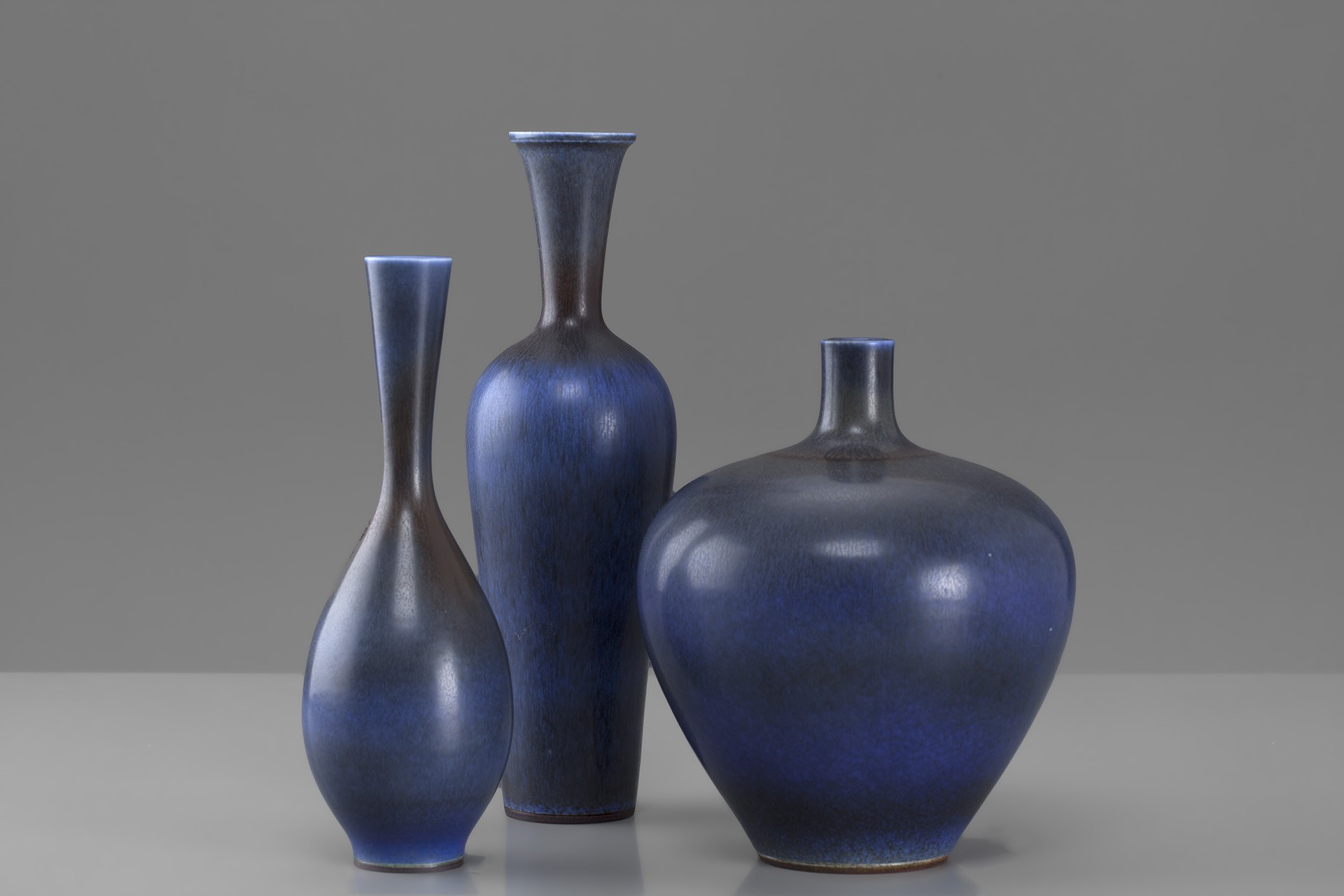 Group of three vases