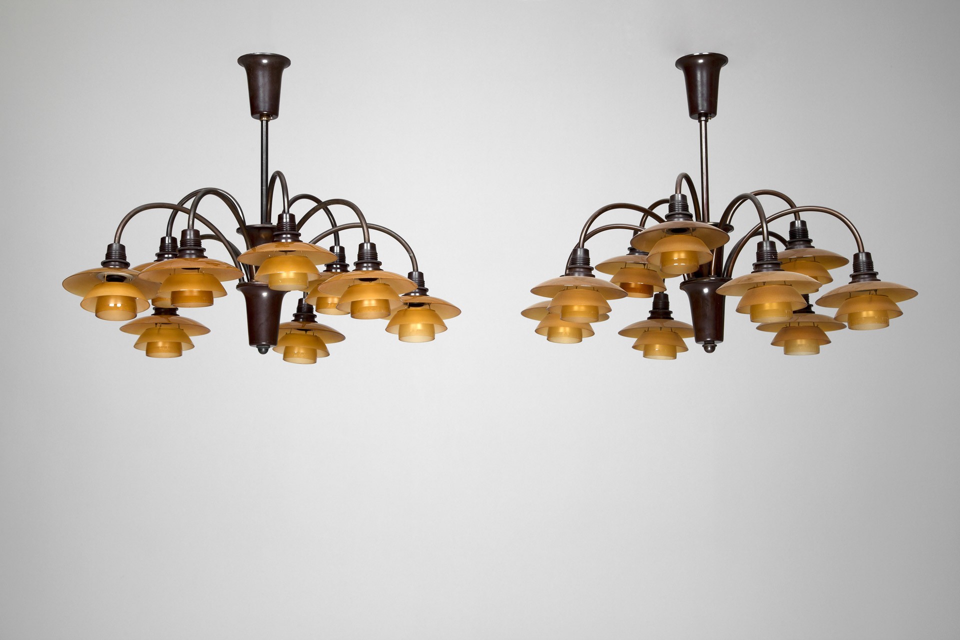 Two PH "Bombardemang" Lamps