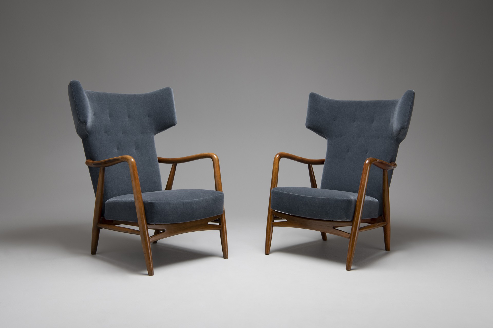 Pair of Wingback Easy Chairs image 2