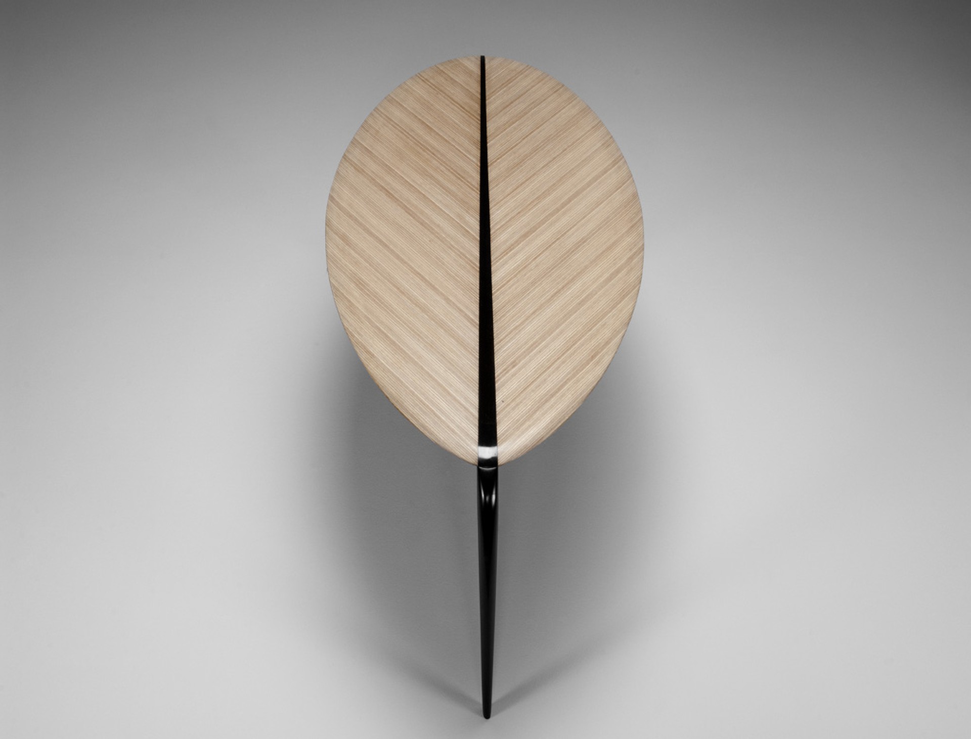 No.7261. Rare Tapio Wirkkala Table in laminated birch and ebonised solid wood. One of three known to be produced. Manufacterd by Cabinetmaker Martti Lindqvist together with the Tapio Wirkkala. Made in 1953.