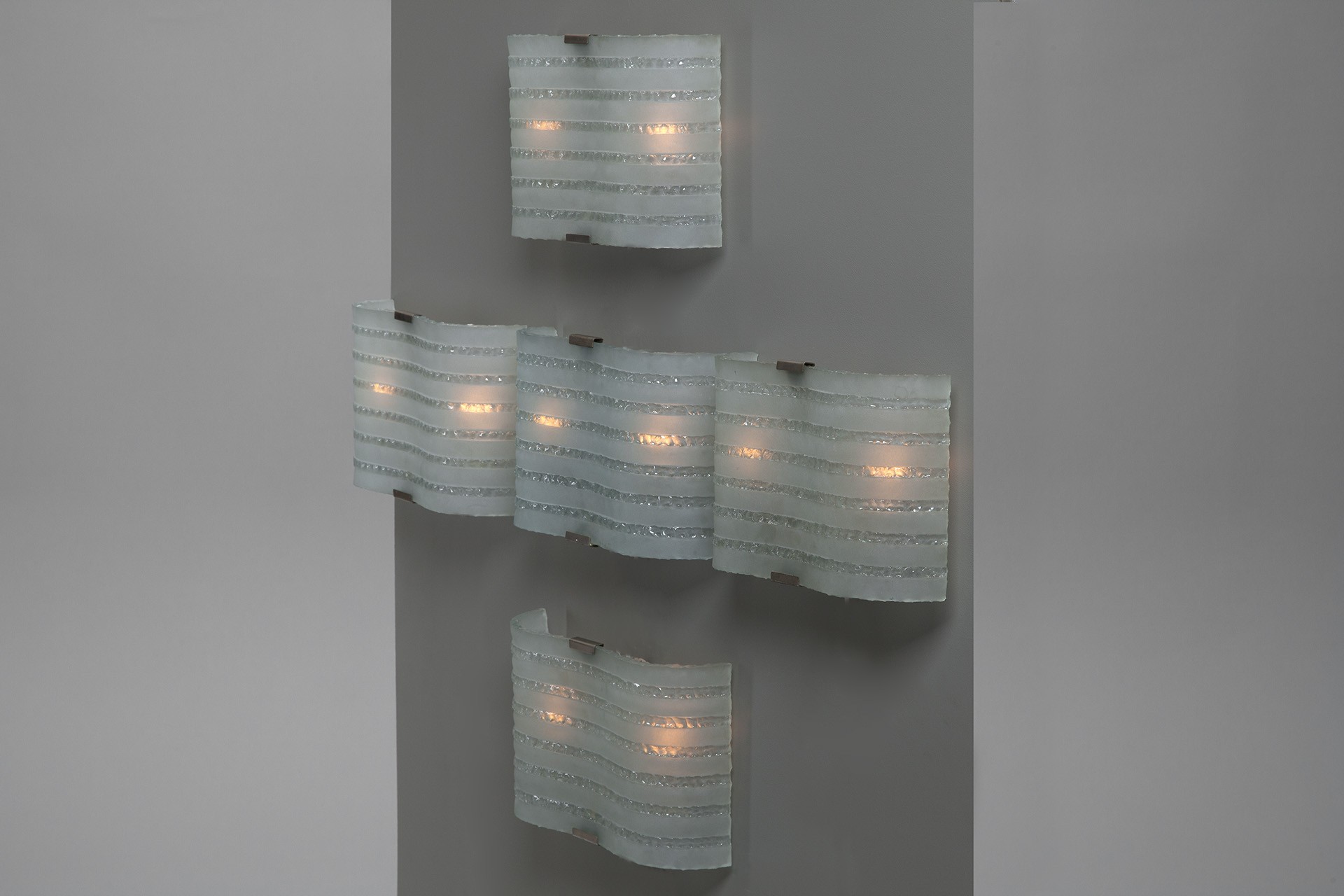Set of Five Wall Lamps
