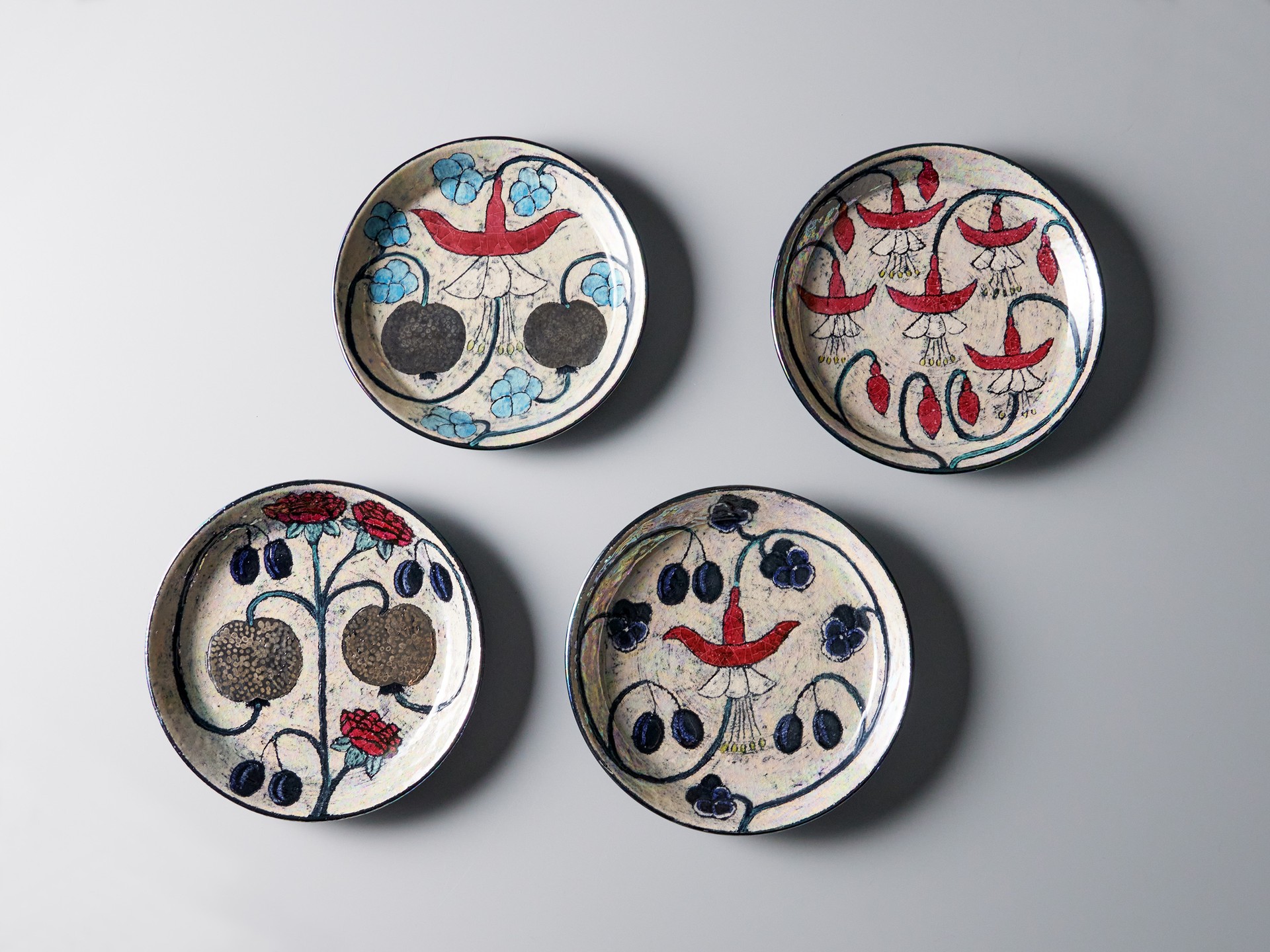 Set of Four Plates
