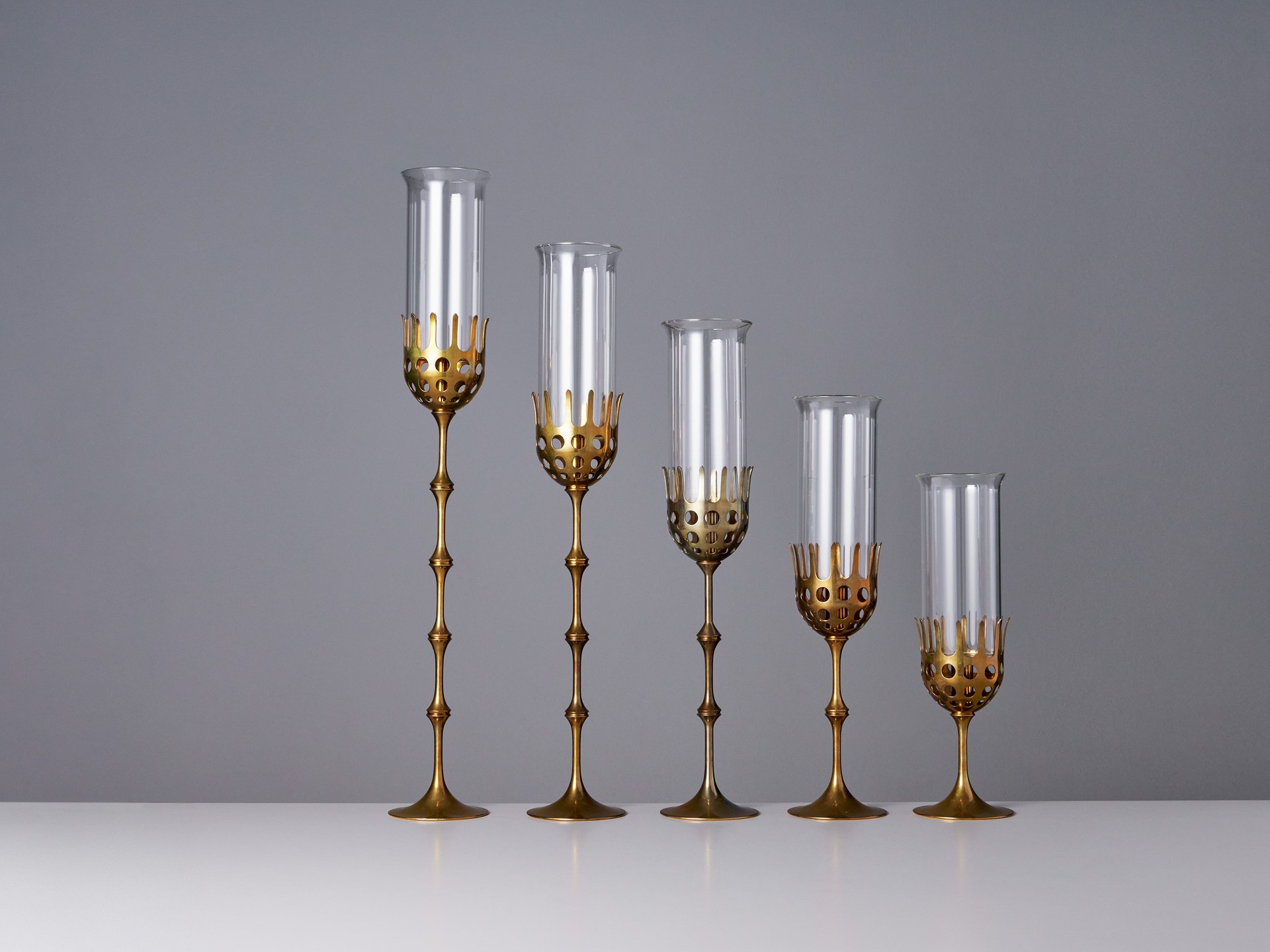 Five 'Hurricane' Candle Sticks image 2