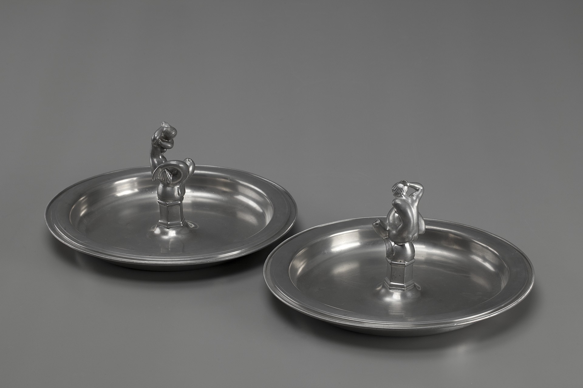 Pair of Pewter Dishes image 3