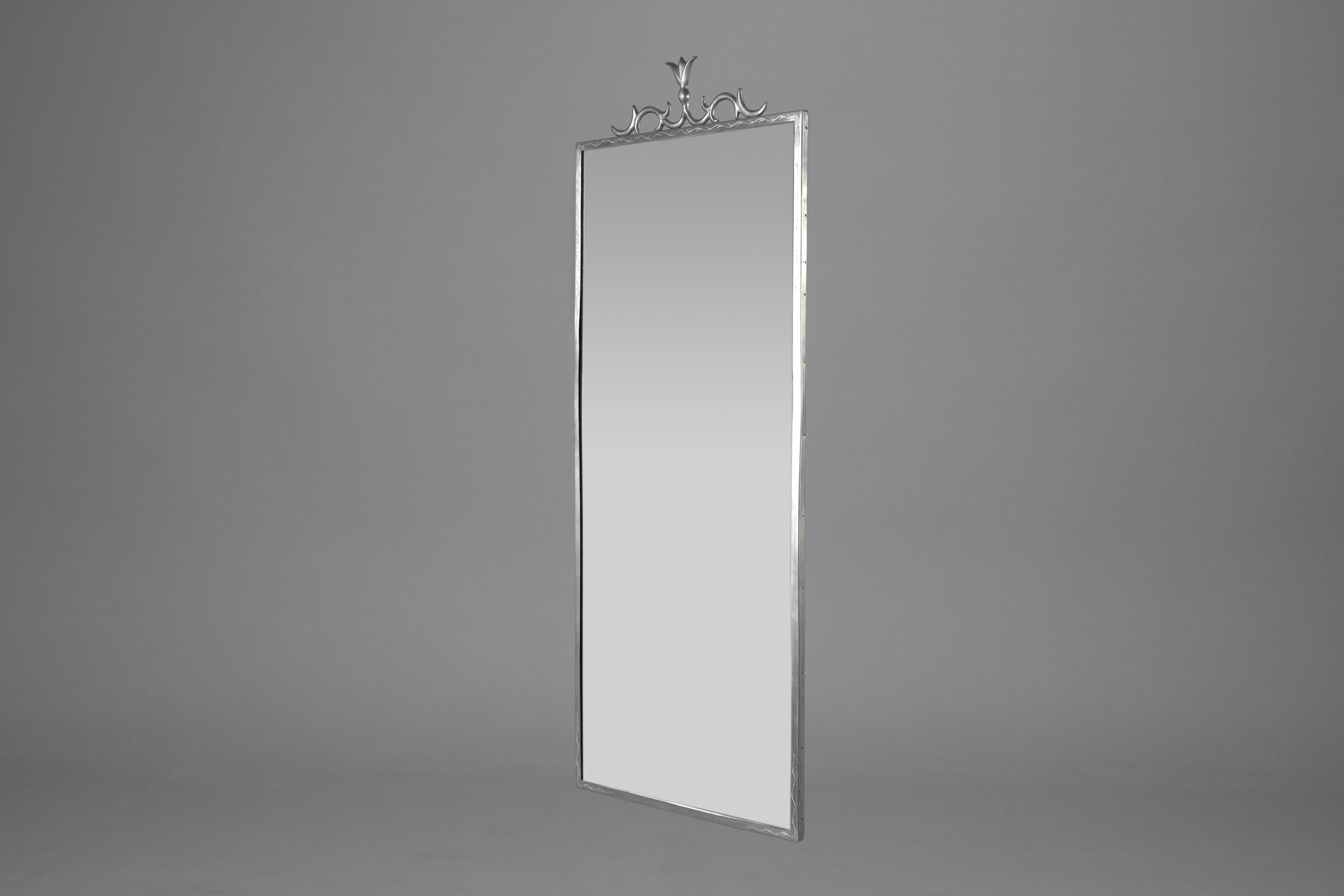 Neoclassical Pewter Mirror image 2