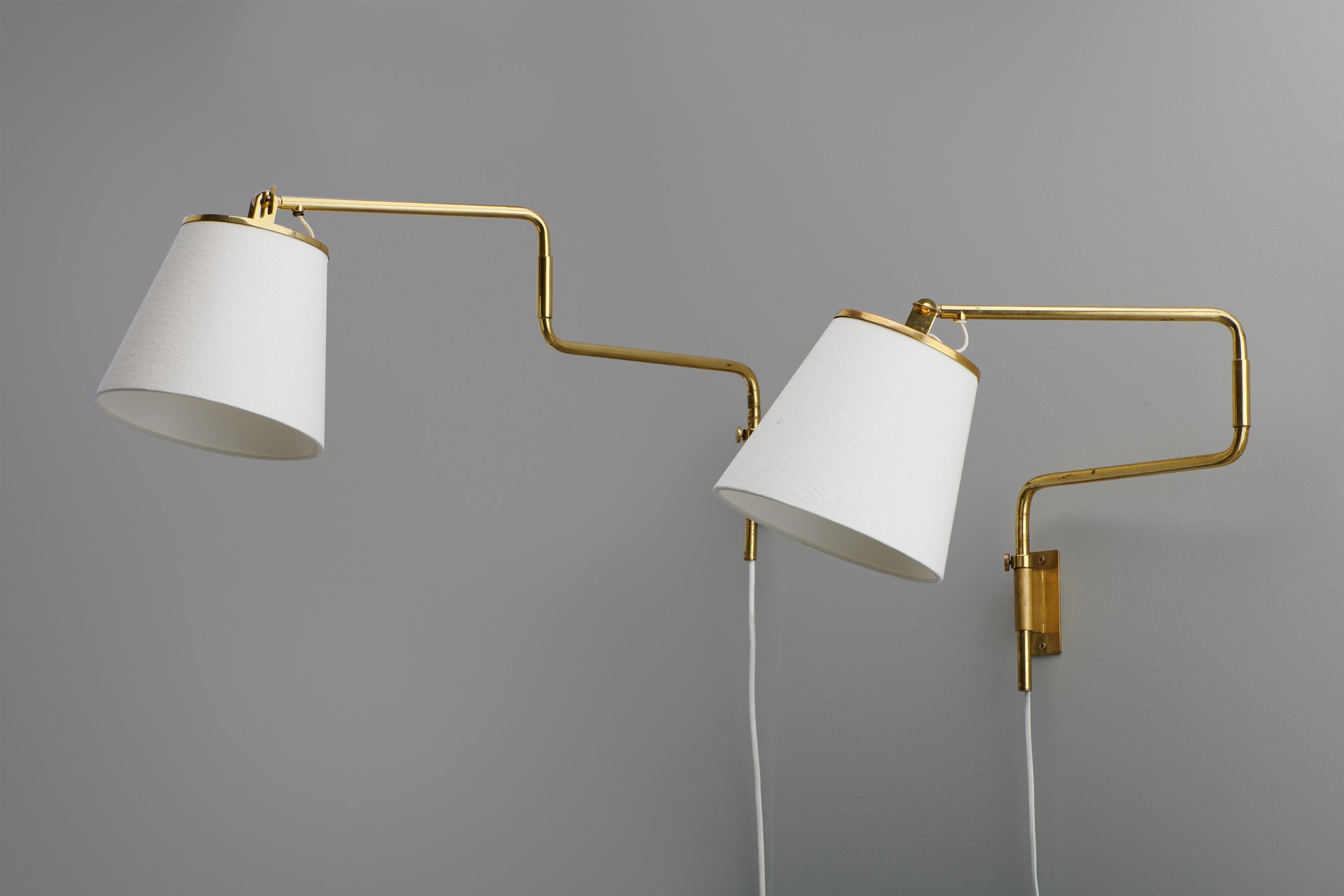 Pair of Adjustable Wall Lamps