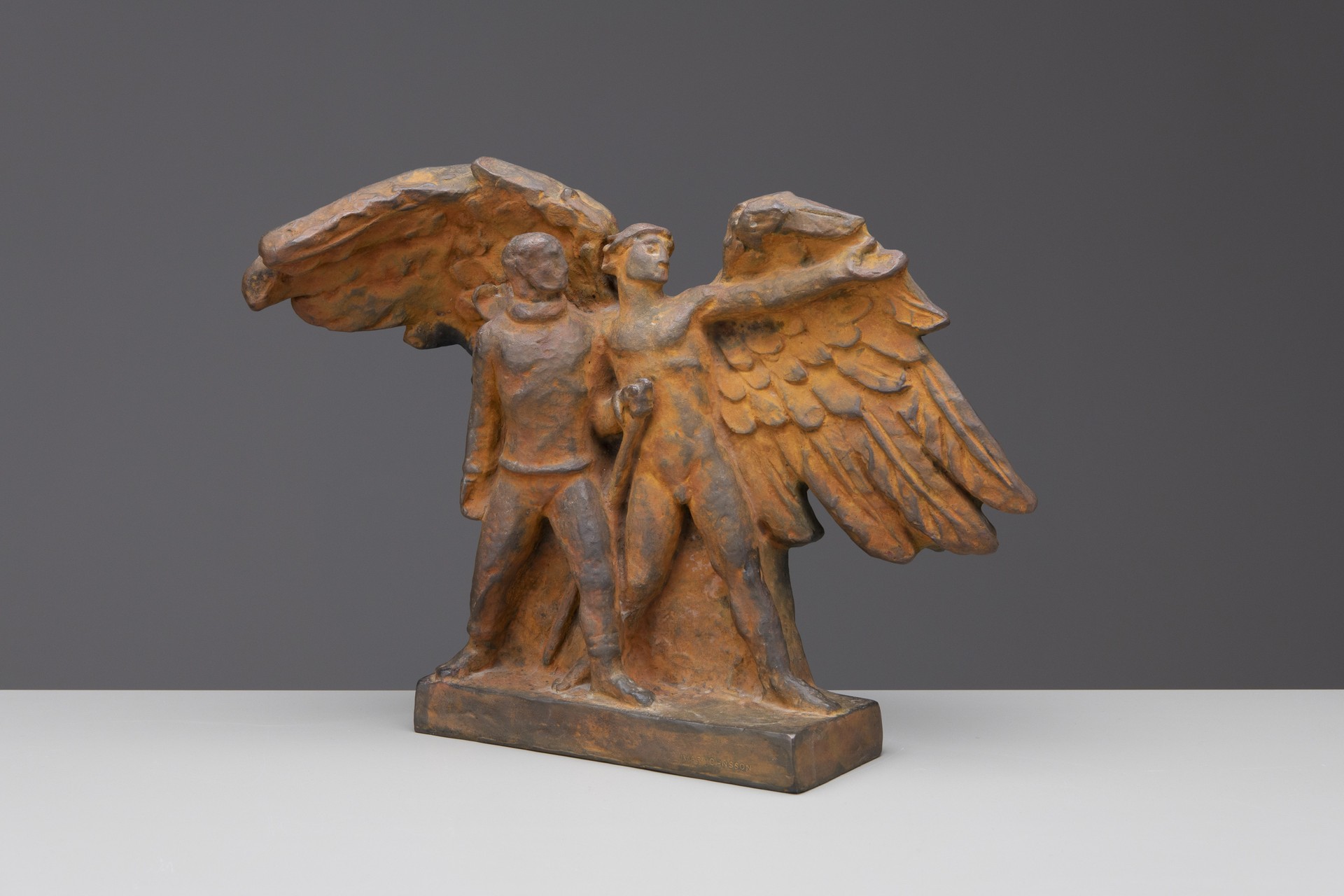 "Man and Her Genius" Sculpture
