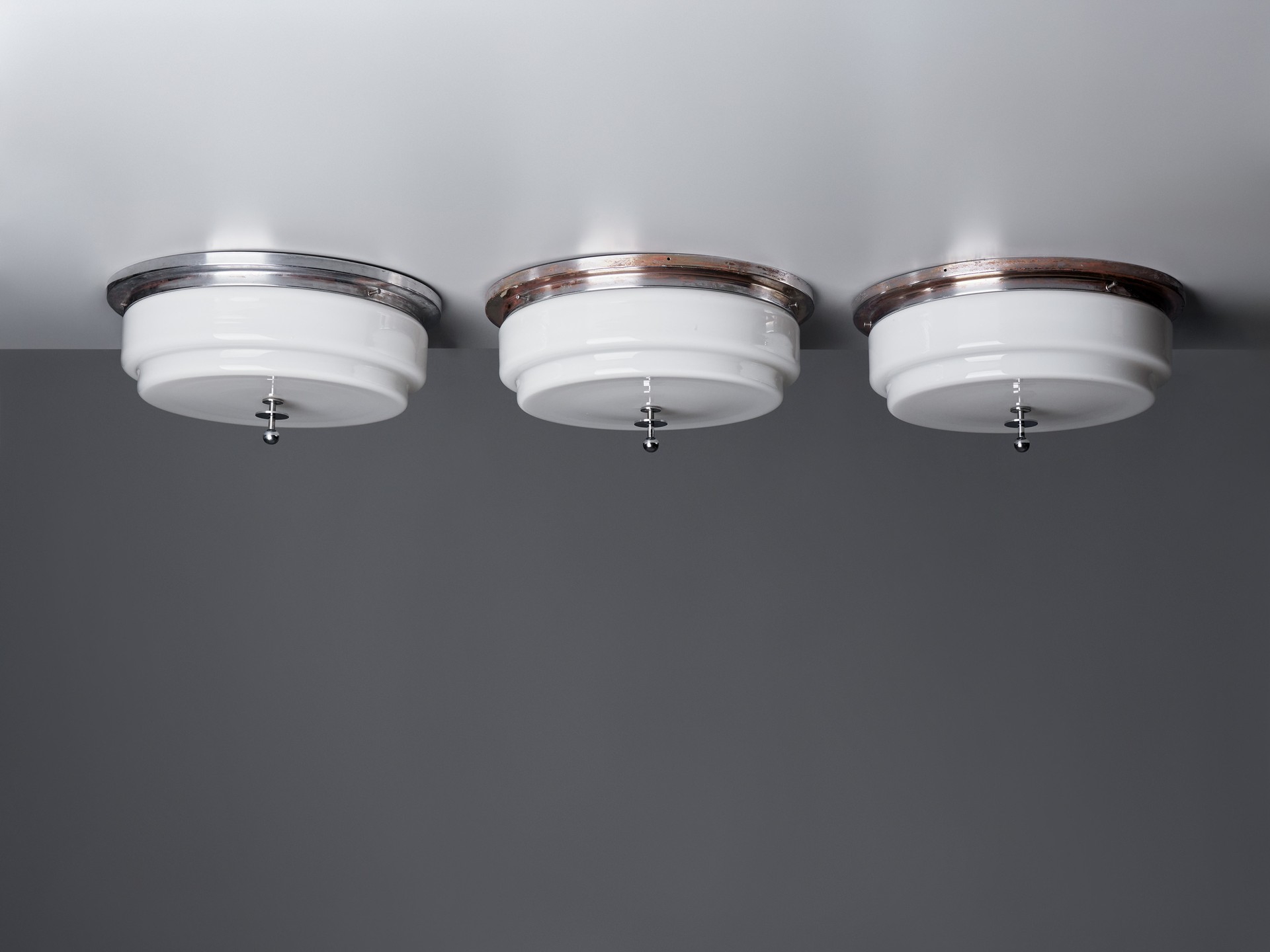 Set of Three Ceiling Lamps