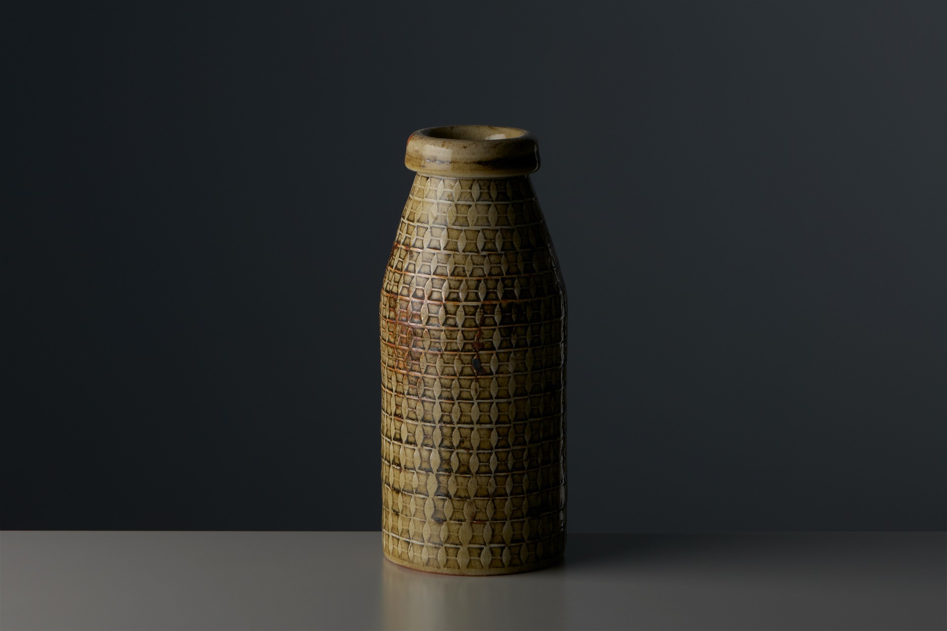 Stig Lindberg, Vase, 1960s, Impressed and glazed stoneware, Inscribed with manufacturer's marks, 'Stig L' and Gustavsberg Studio Hand, Produced by Gustavsberg Studio.