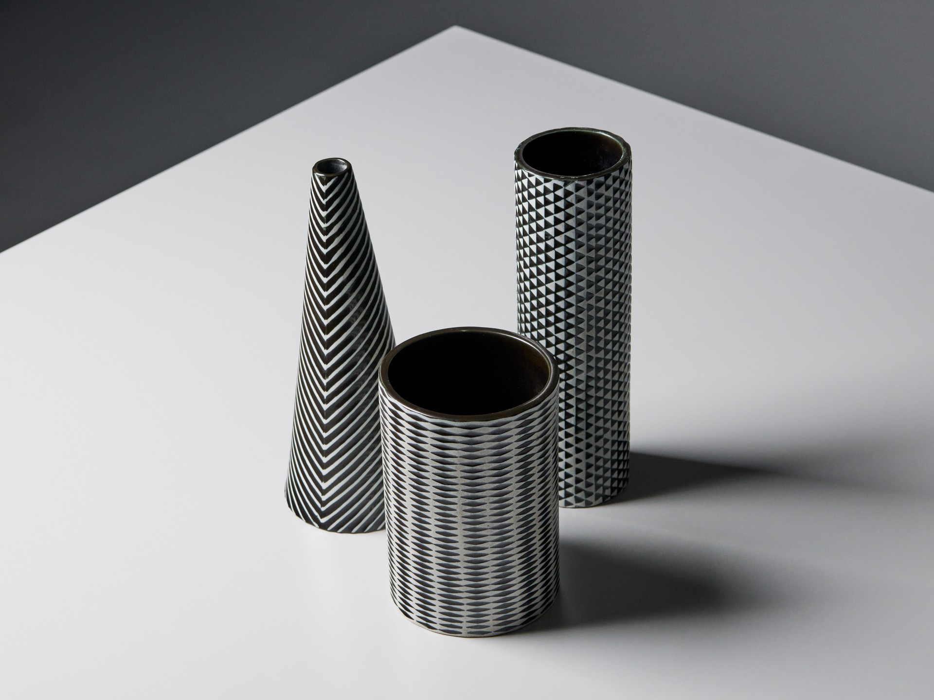 Three 'Domino' Vases image 3